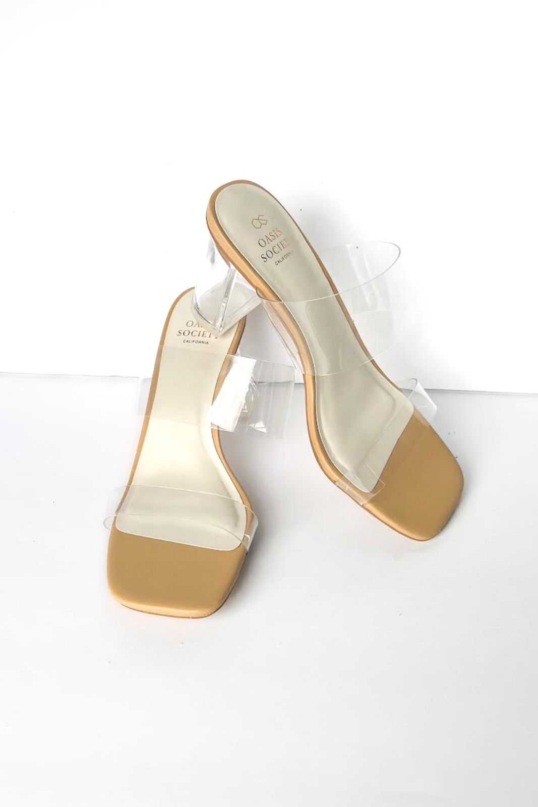 Emma Clear Block Heels - fab'rik