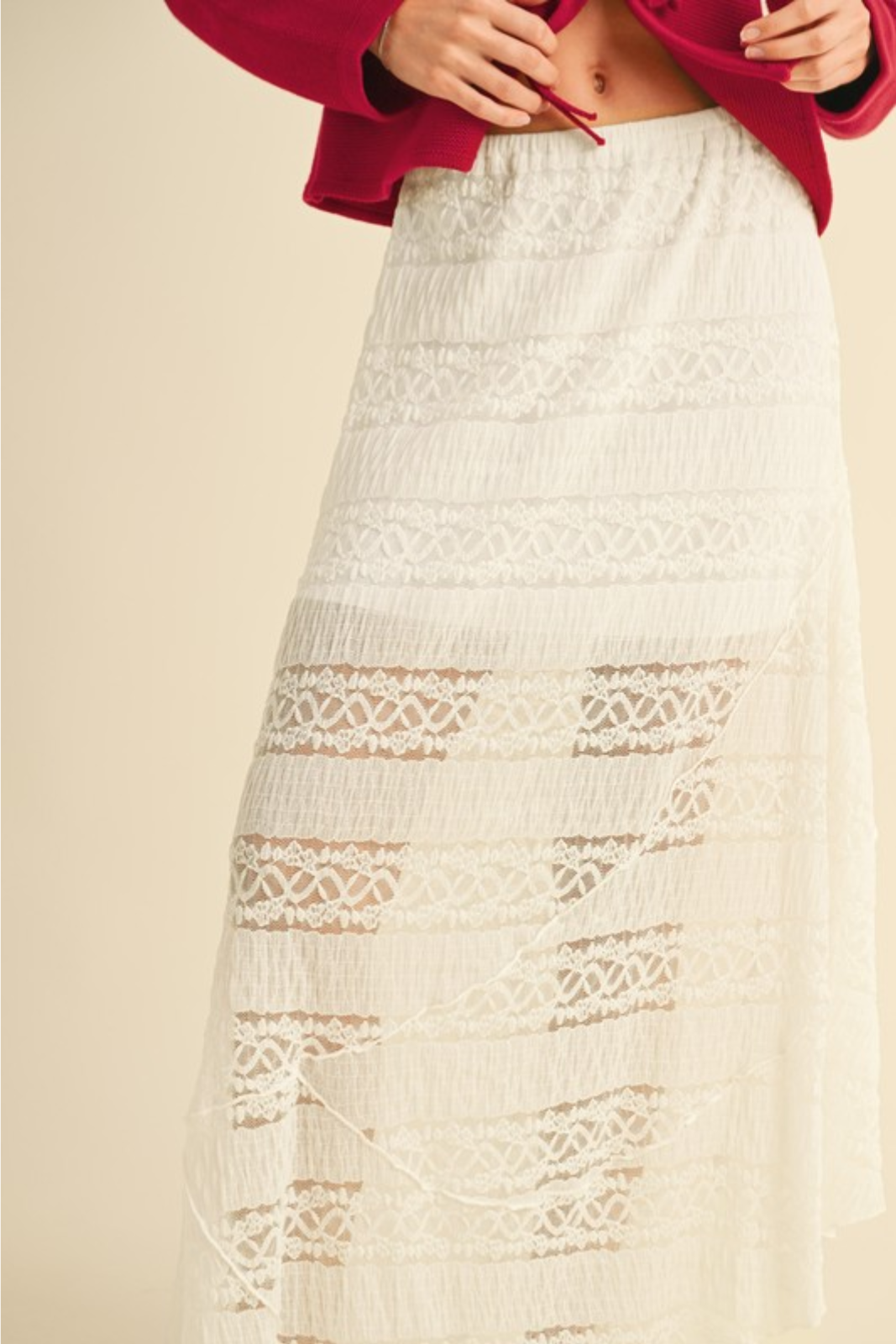 Tony Lace Maxi Skirt