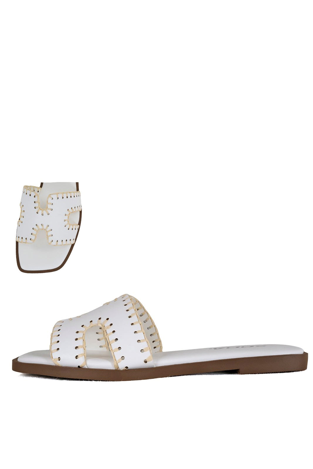 Hampton Slide On Sandals - fab'rik