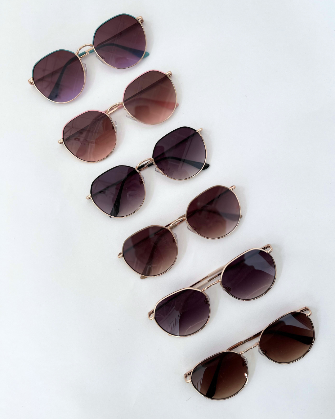 Tina Round Aviator Sunglasses