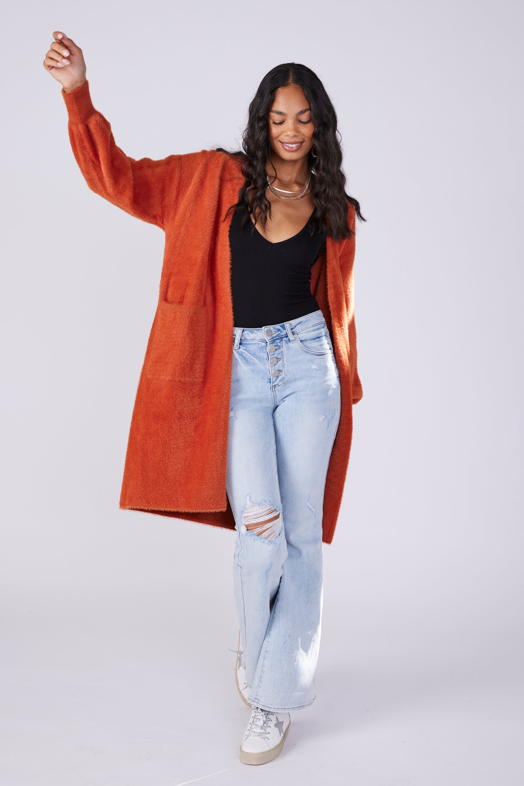 Avery Fuzzy Cardigan - fab'rik