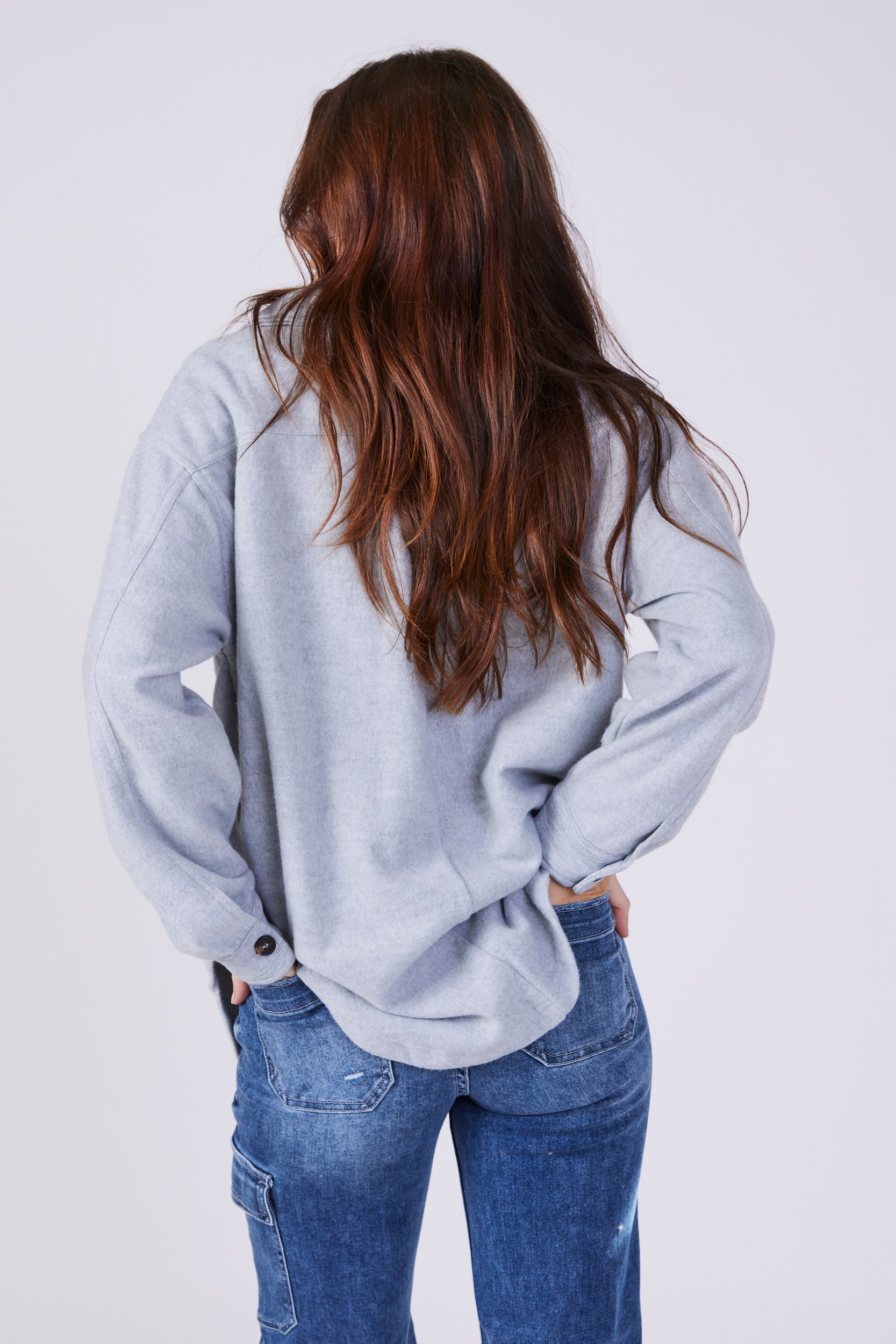 Paige Button Down Sweatshirt - fab'rik