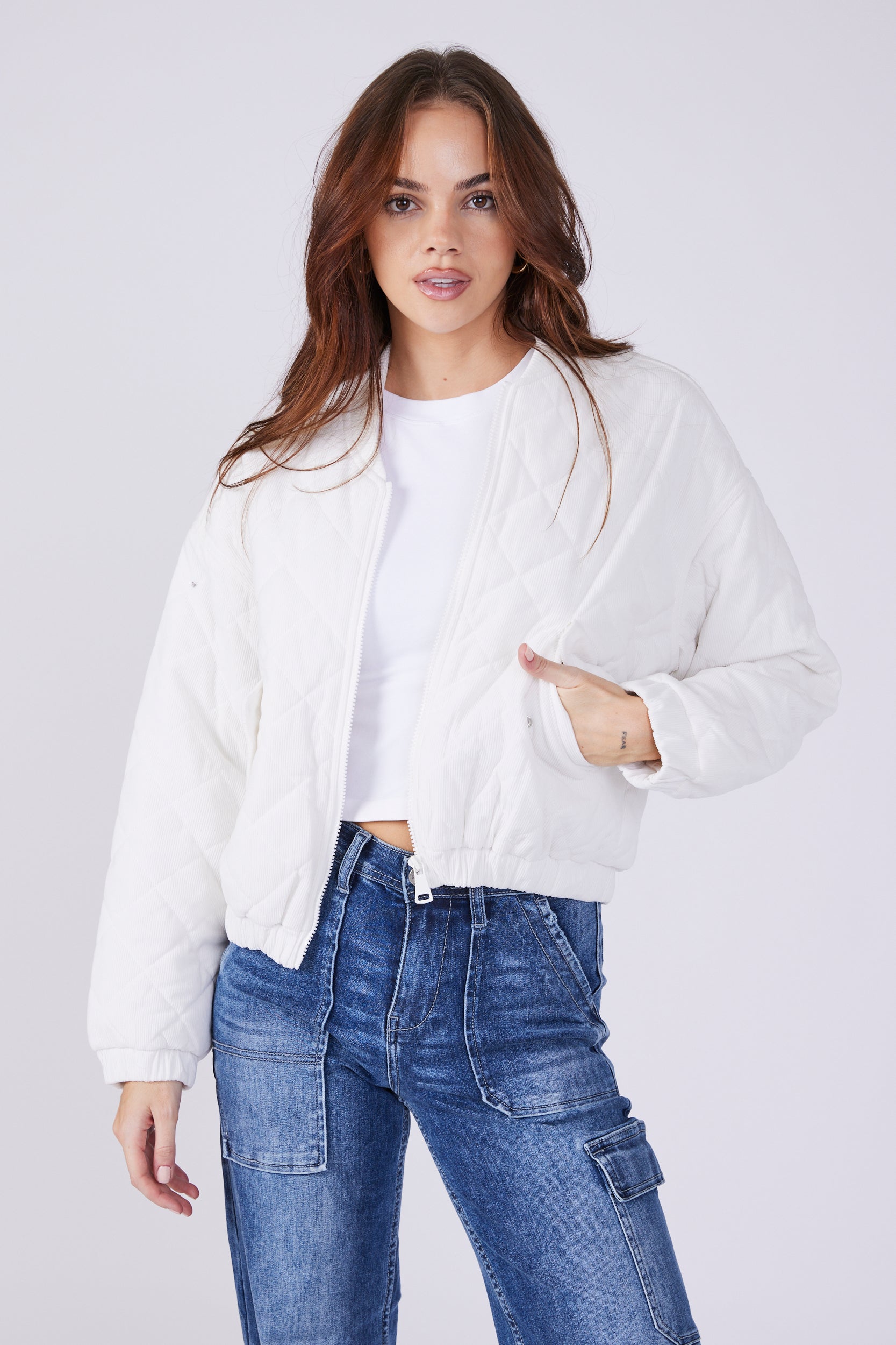 Parker Quilted Zip Up Jacket - fab'rik