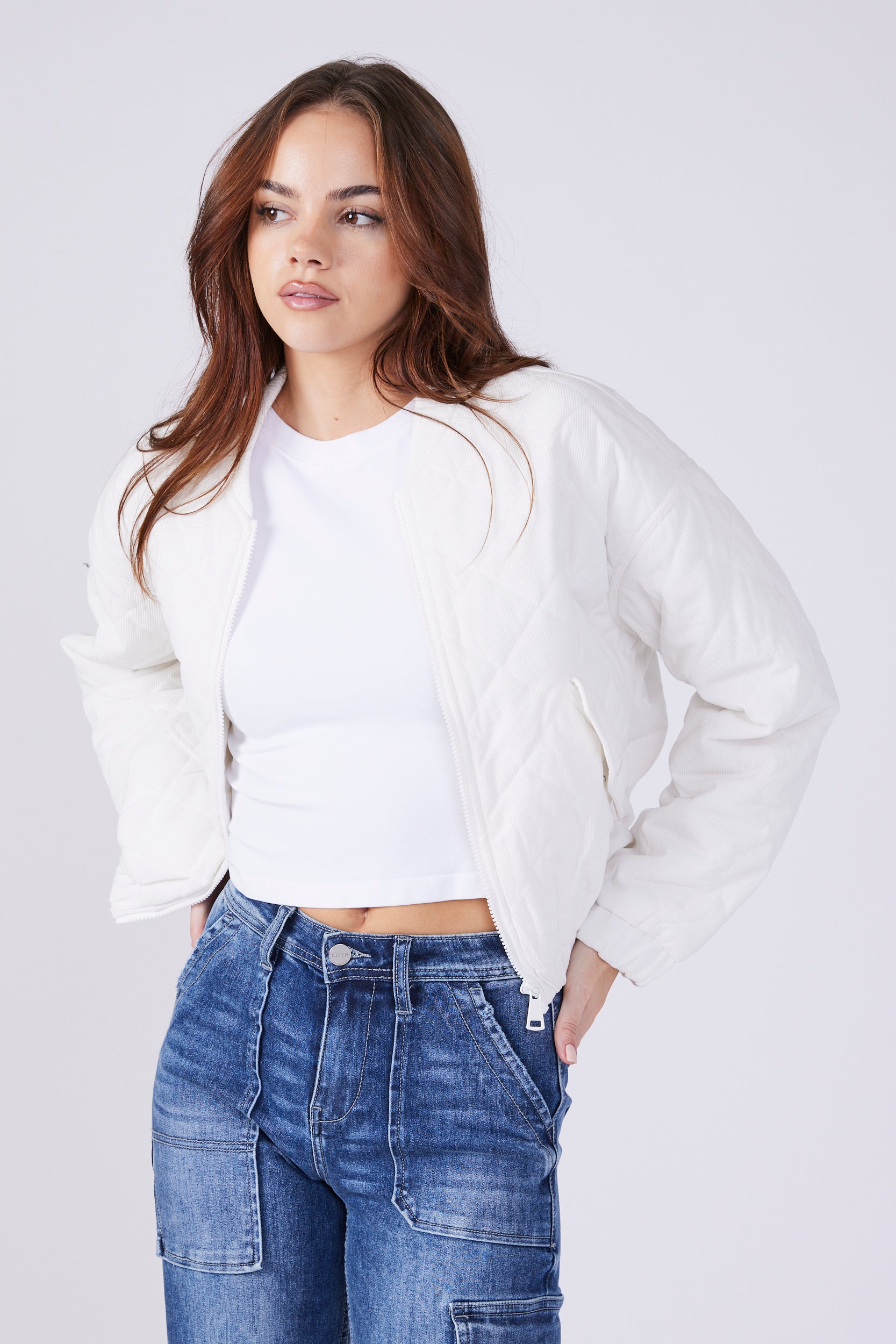Parker Quilted Zip Up Jacket - fab'rik