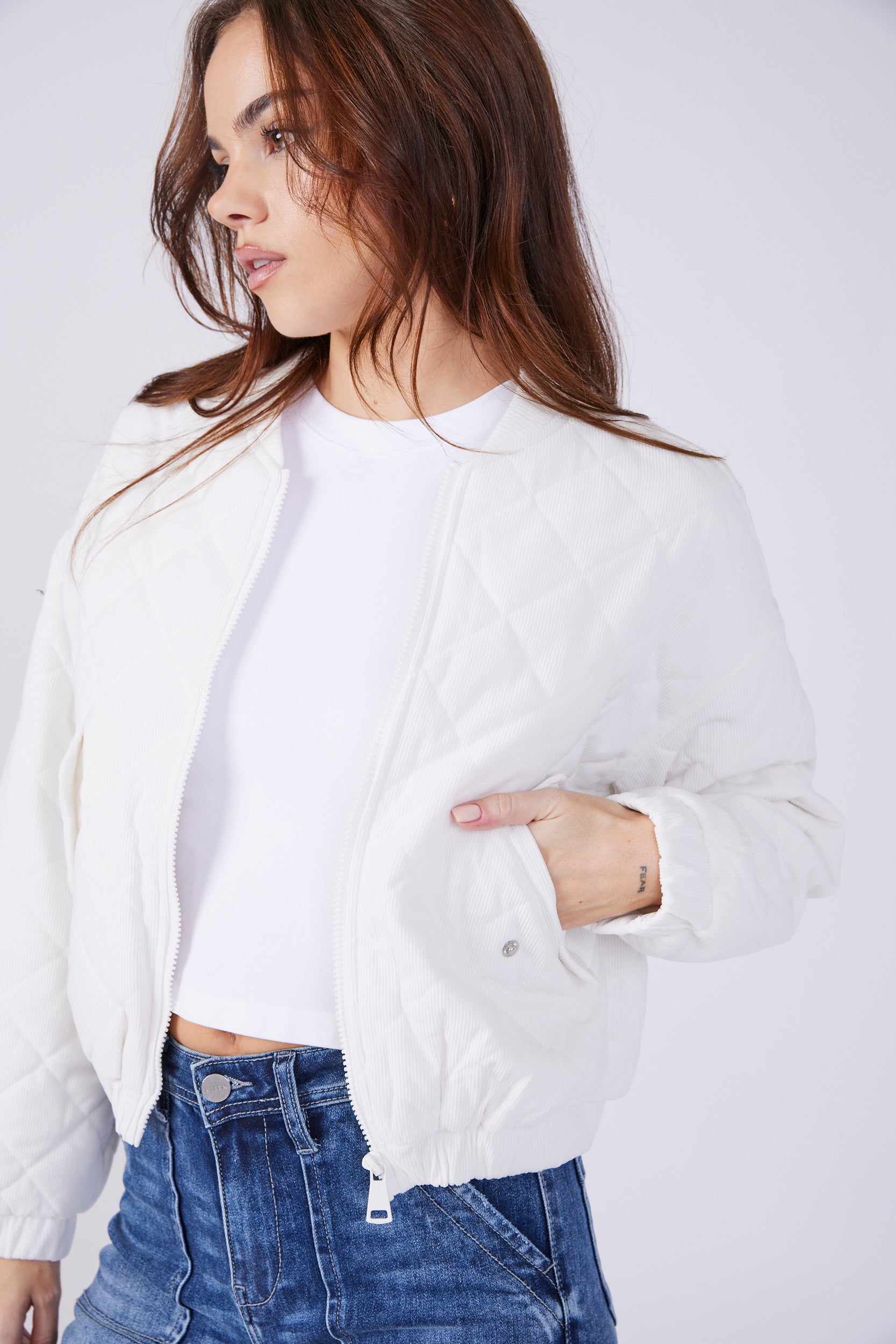 Parker Quilted Zip Up Jacket - fab'rik