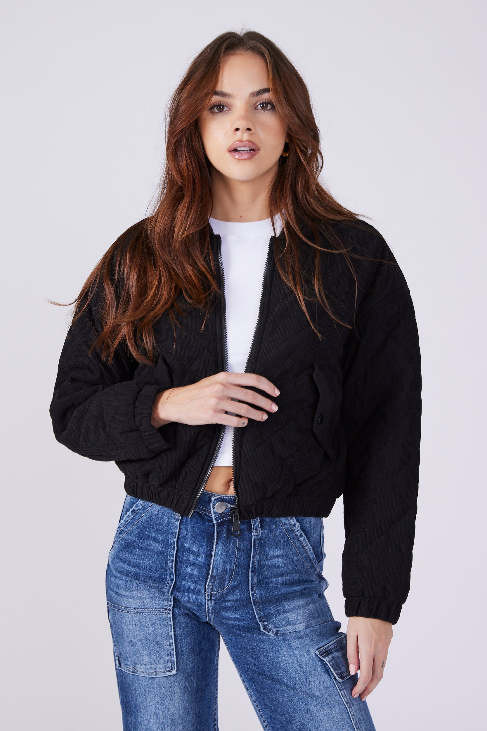 Parker Quilted Zip Up Jacket - fab'rik