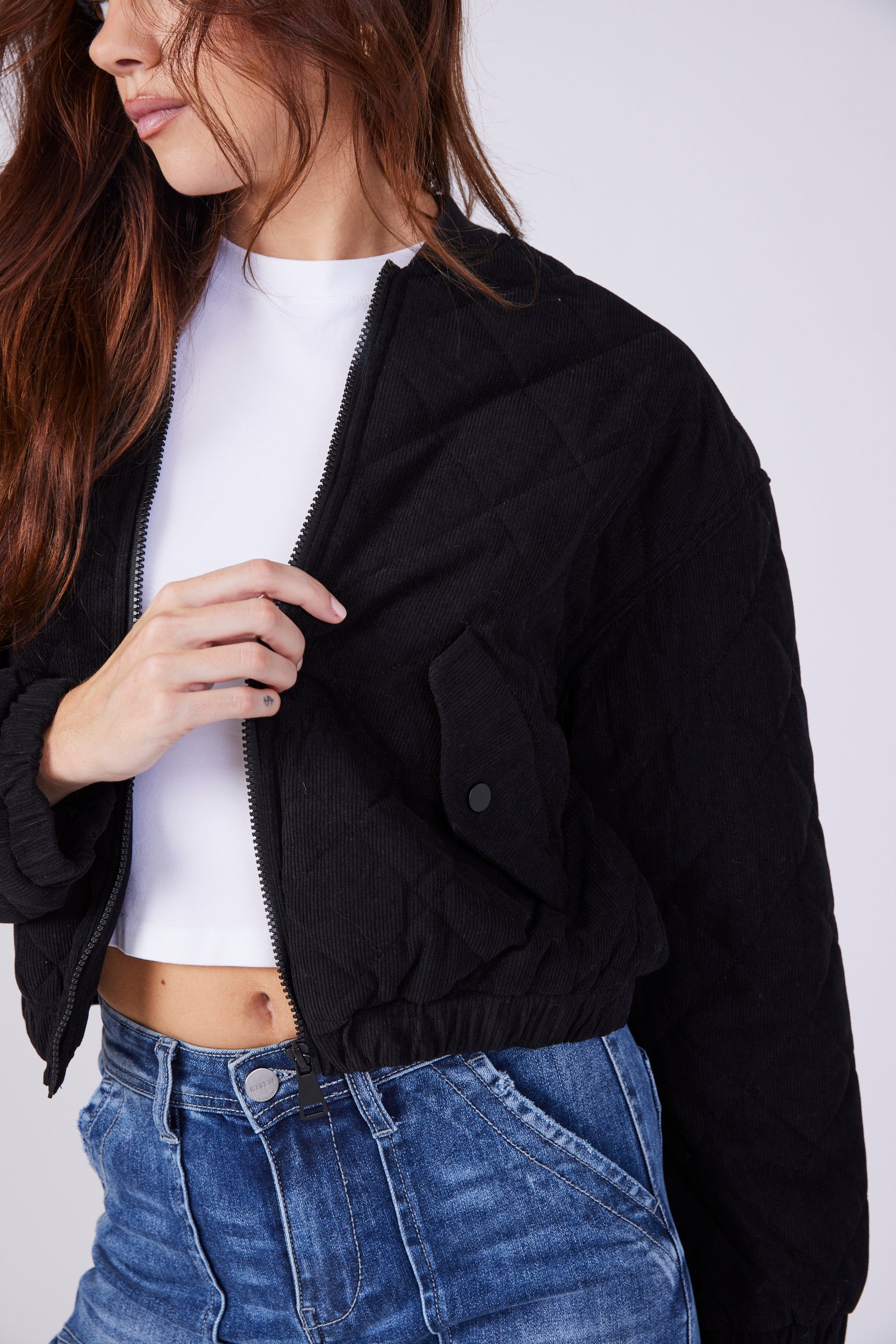 Parker Quilted Zip Up Jacket - fab'rik