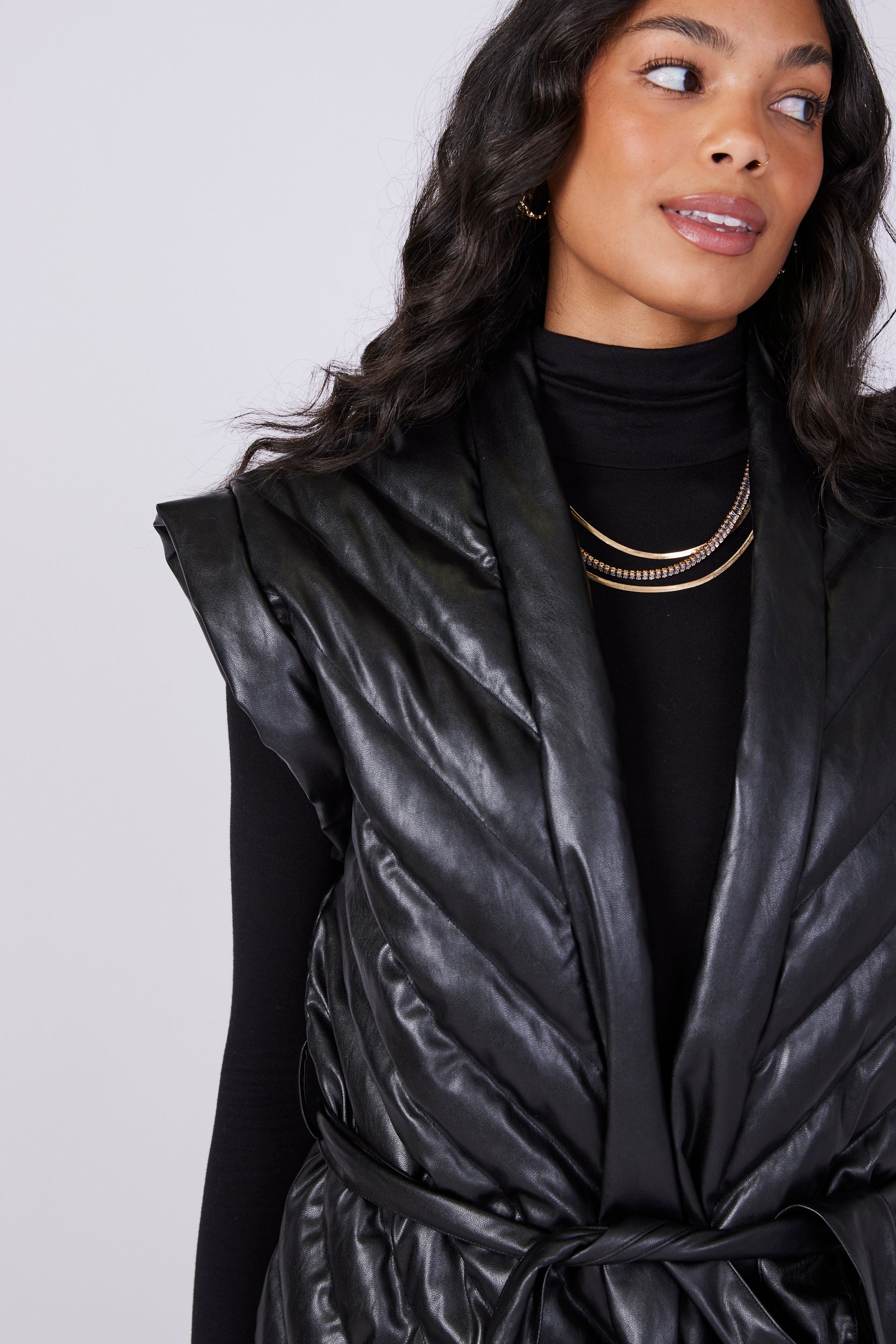 Sadie Vegan Leather Vest - fab'rik
