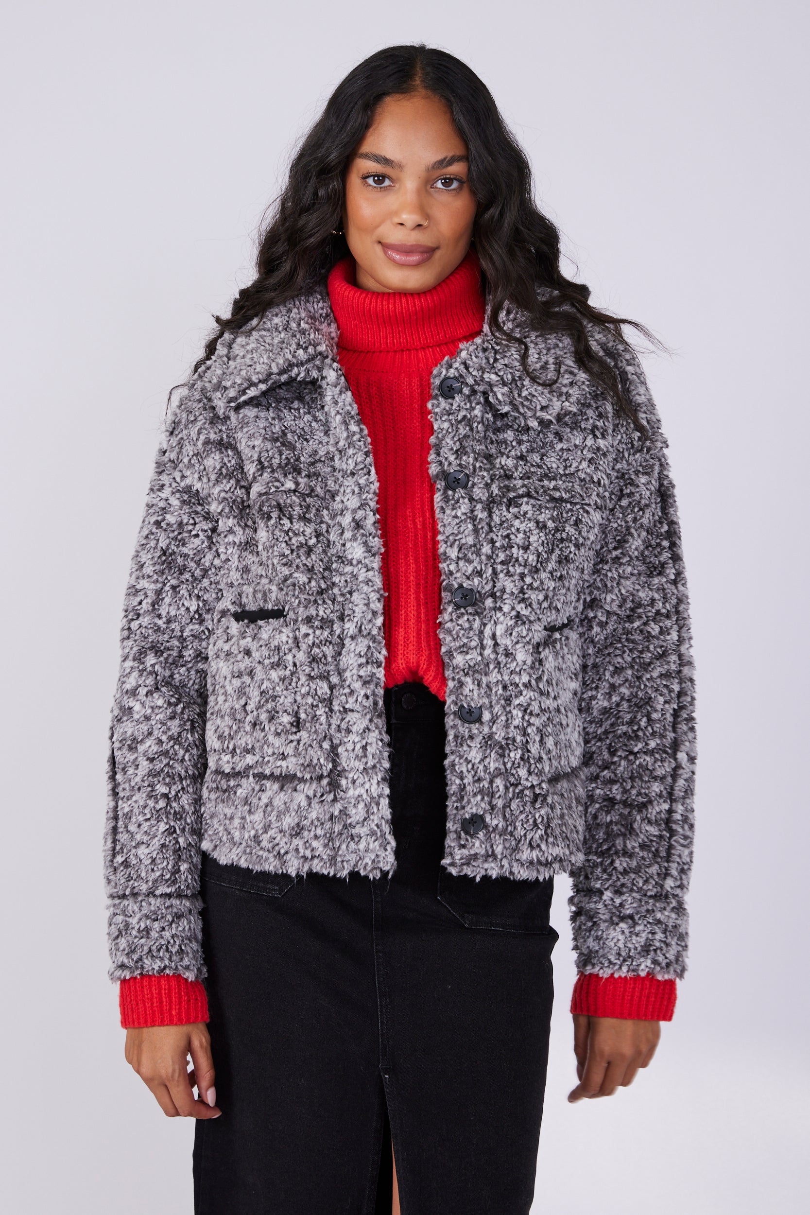 Julia Reversible Sherpa Lined Jacket - fab'rik