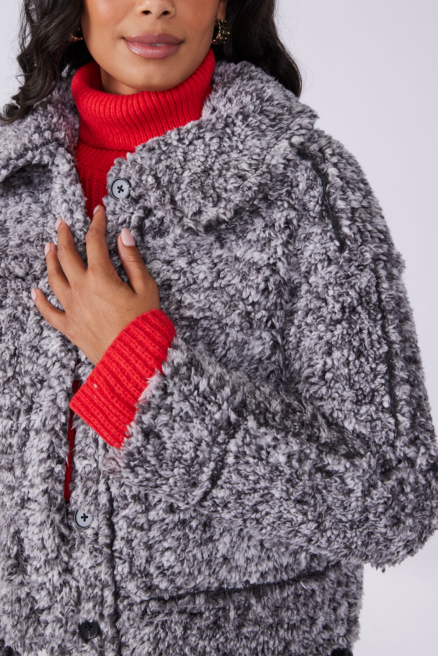 Julia Reversible Sherpa Lined Jacket - fab'rik