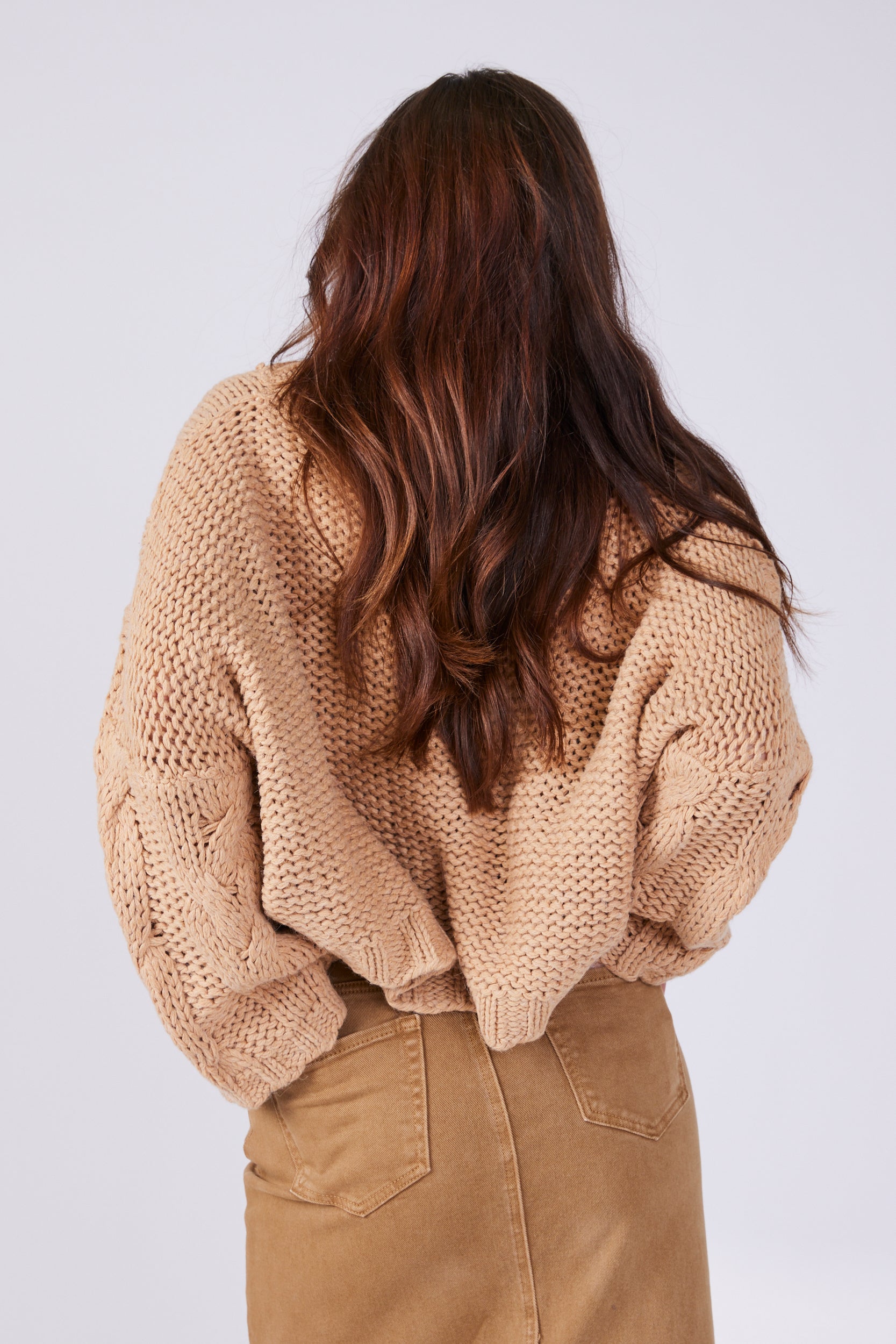 Hope Oversized Cable Knit Sweater - fab'rik