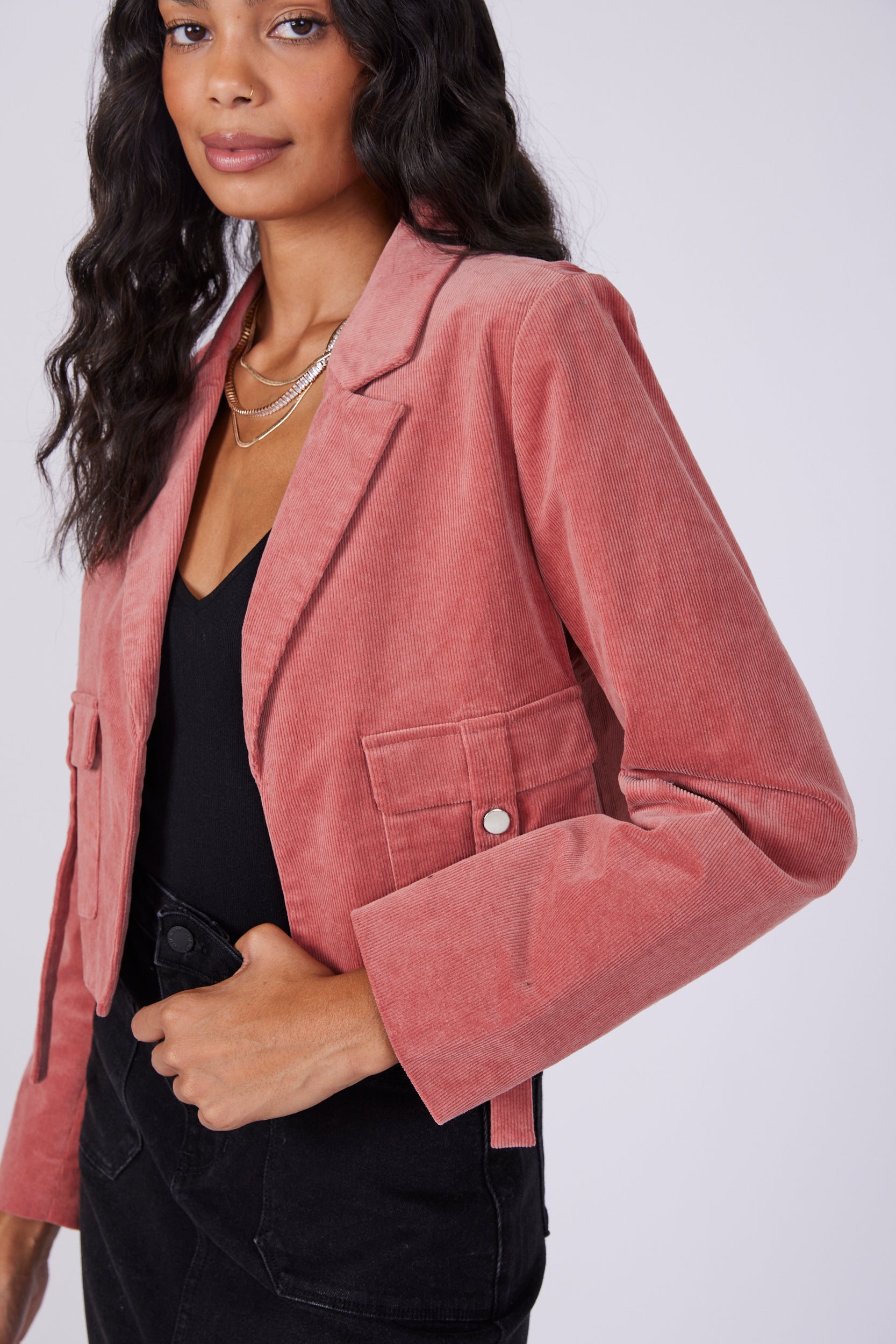 Mya Cropped Corduroy Jacket - fab'rik
