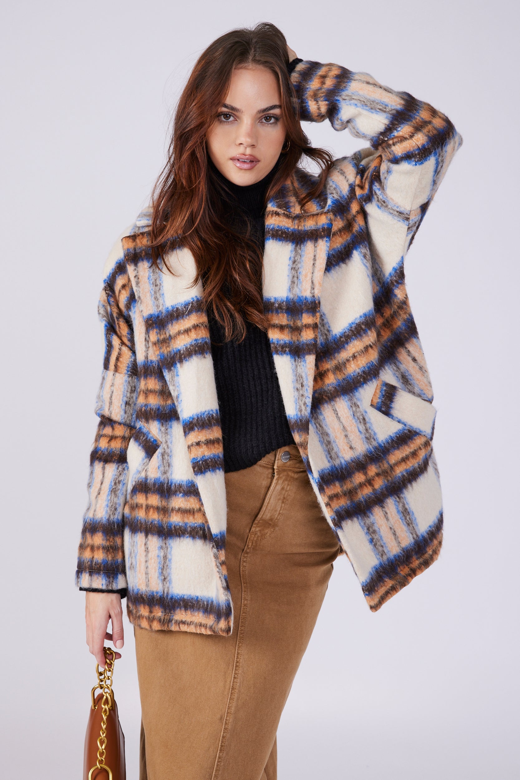 Andrea Plaid Overcoat - fab'rik