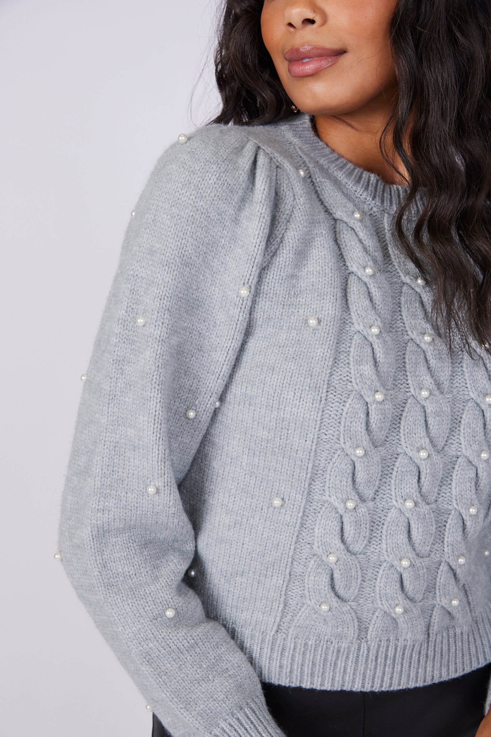 Lois Pearl Detail Sweater - fab'rik