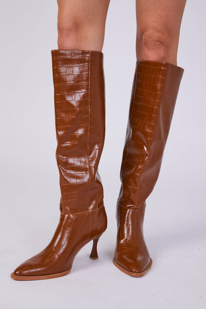 Vanessa Croc Boots - fab'rik
