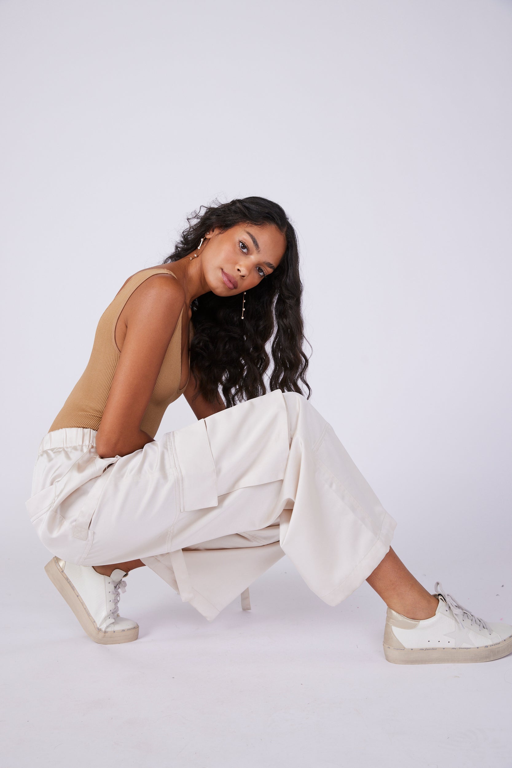 Madison Satin Cargo Pant - fab'rik