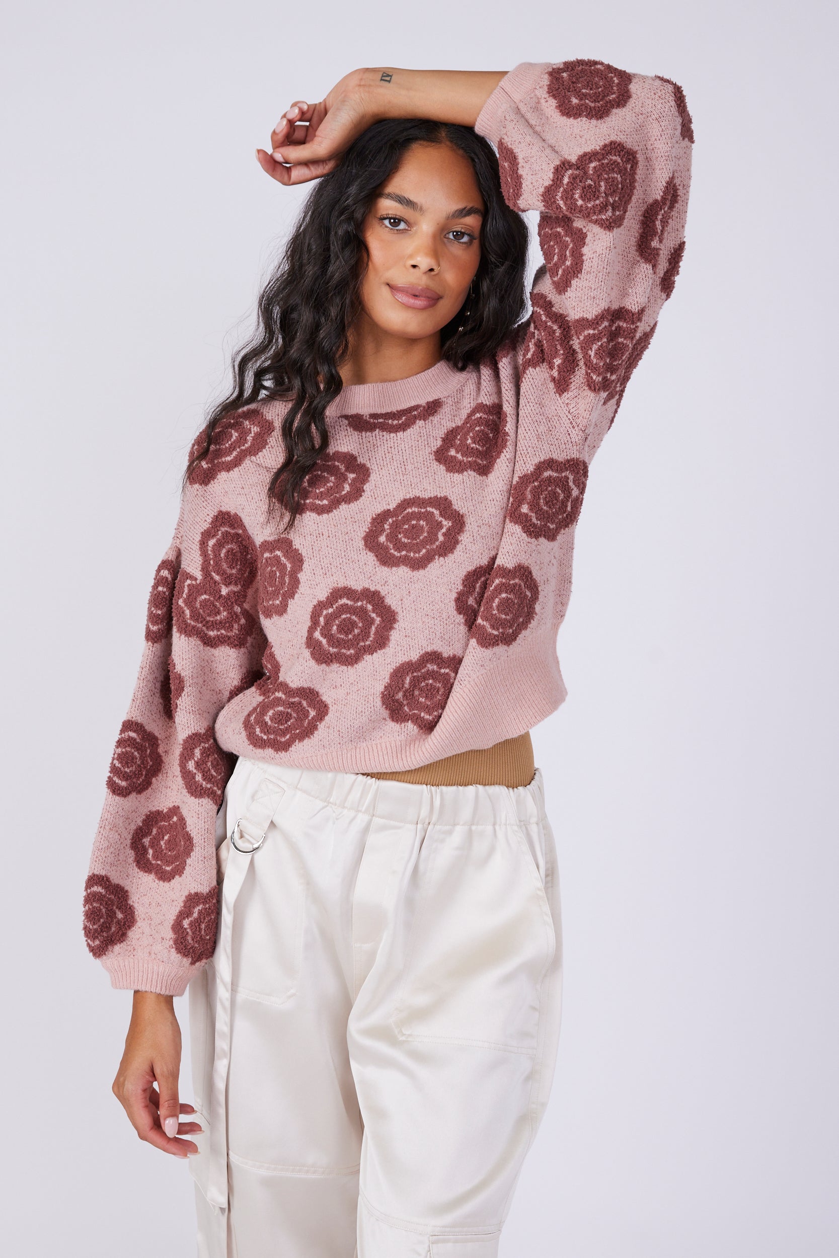 Graci Floral Detail Sweater - fab'rik