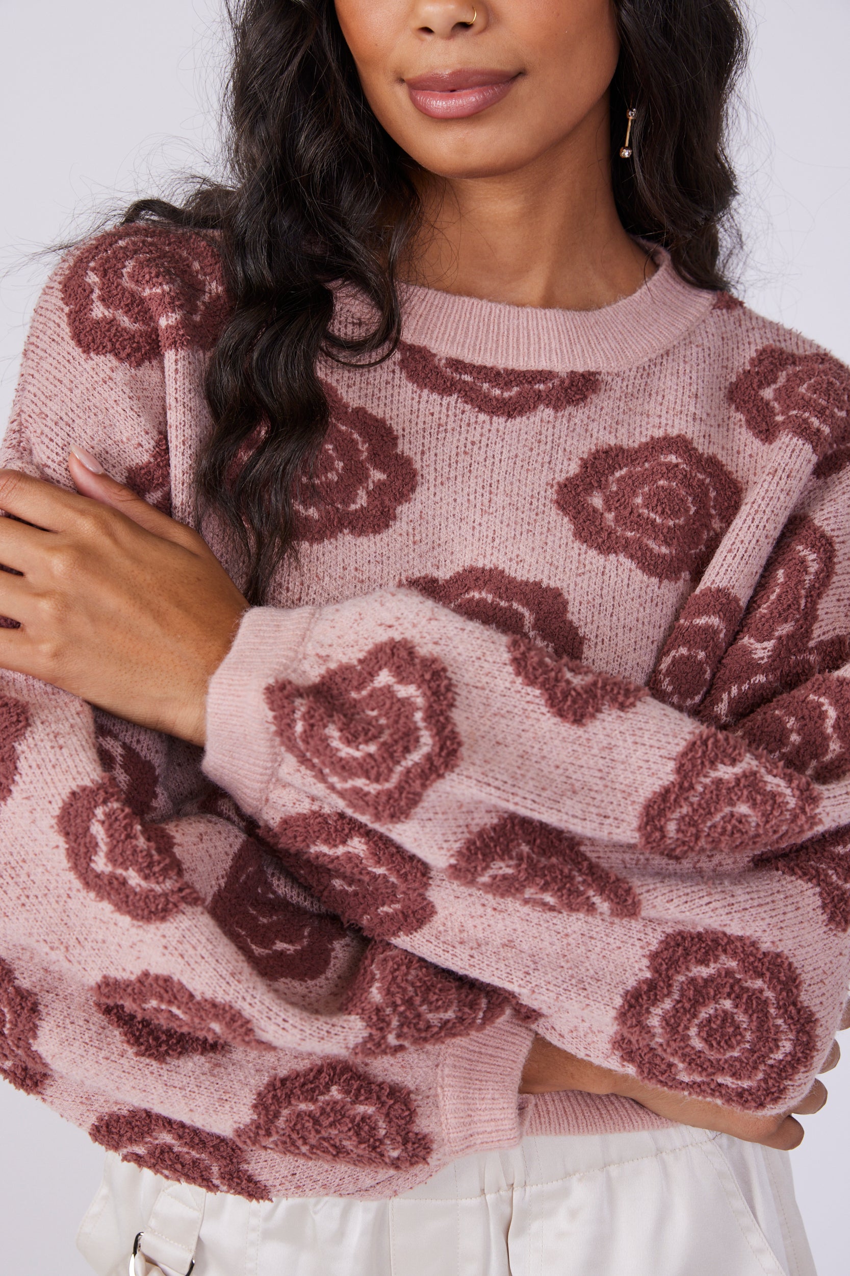 Graci Floral Detail Sweater - fab'rik