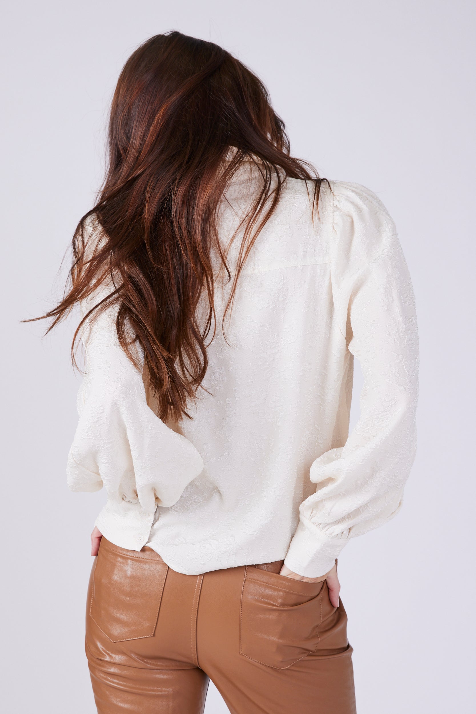 Esme Puff Sleeve Button Down - fab'rik