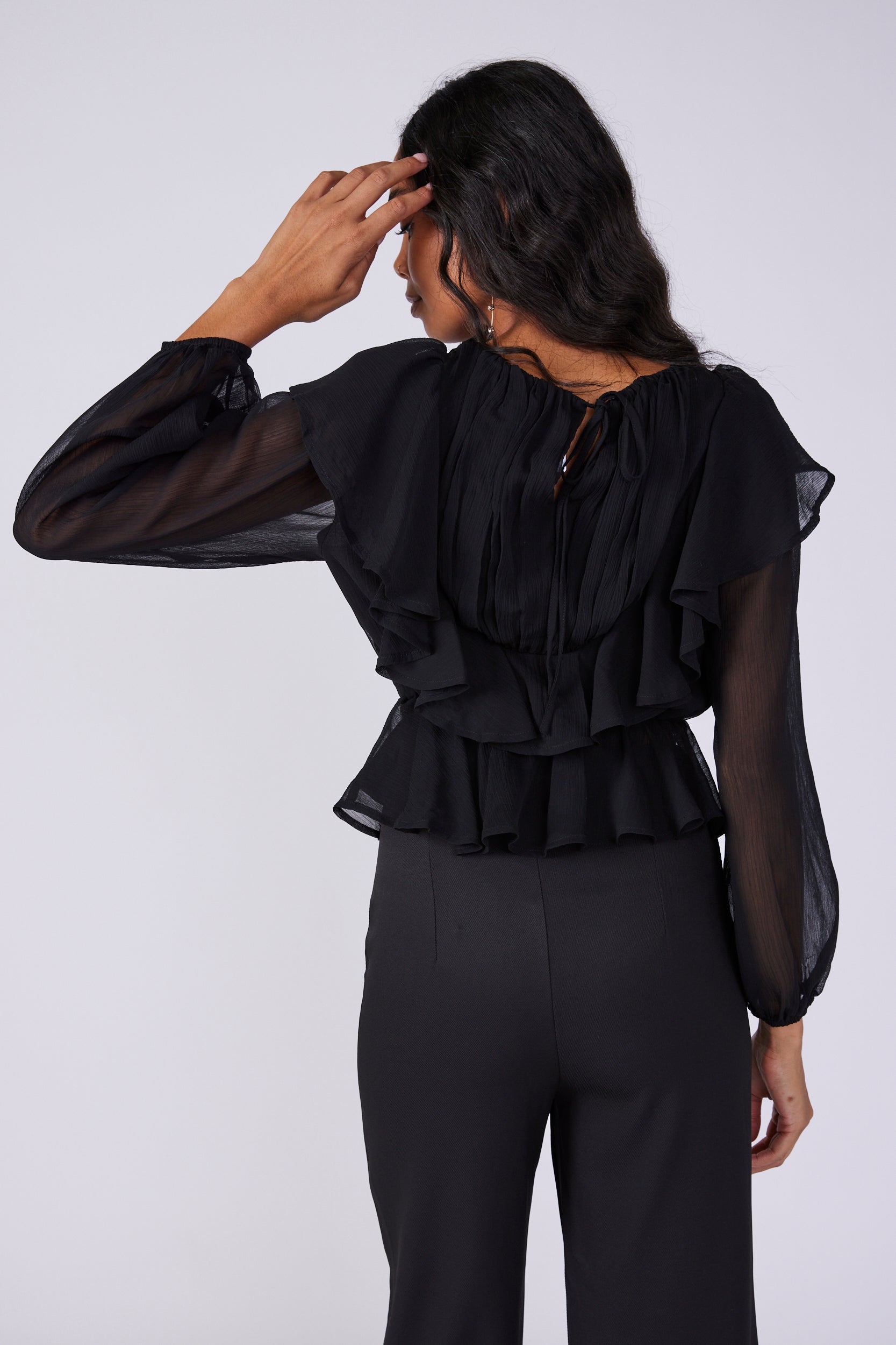 Mia Ruffle Detail Blouse - fab'rik