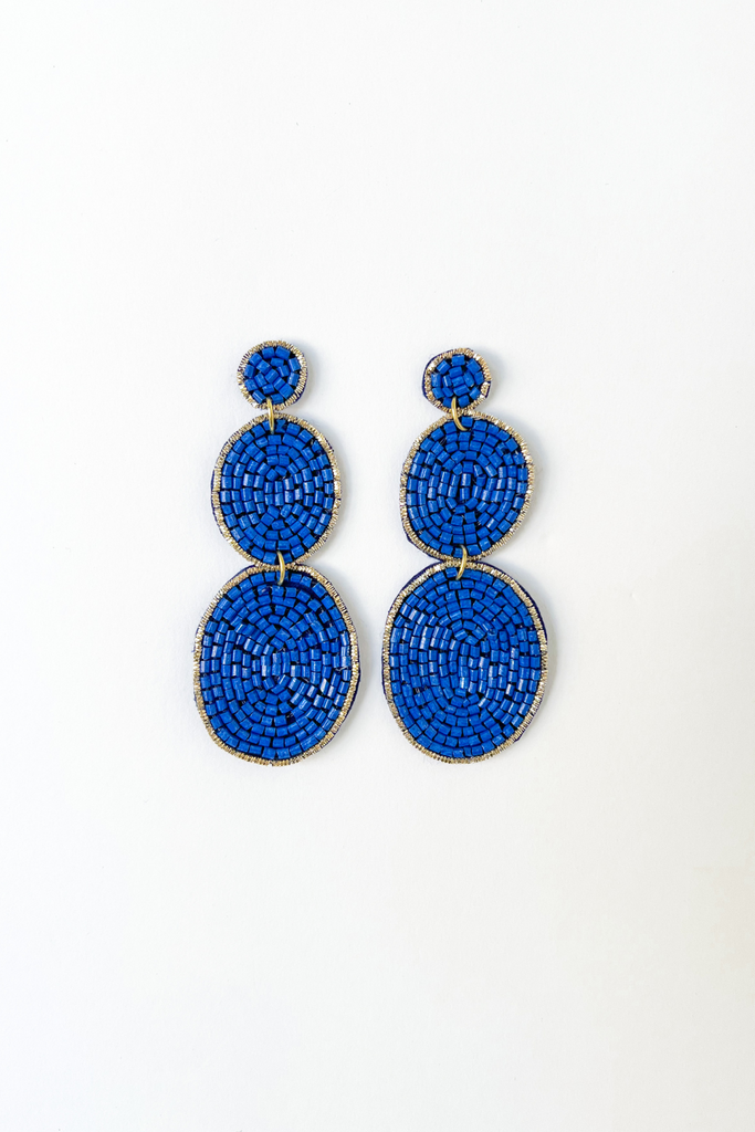Chelsea Beaded Tiered Earrings - fab'rik