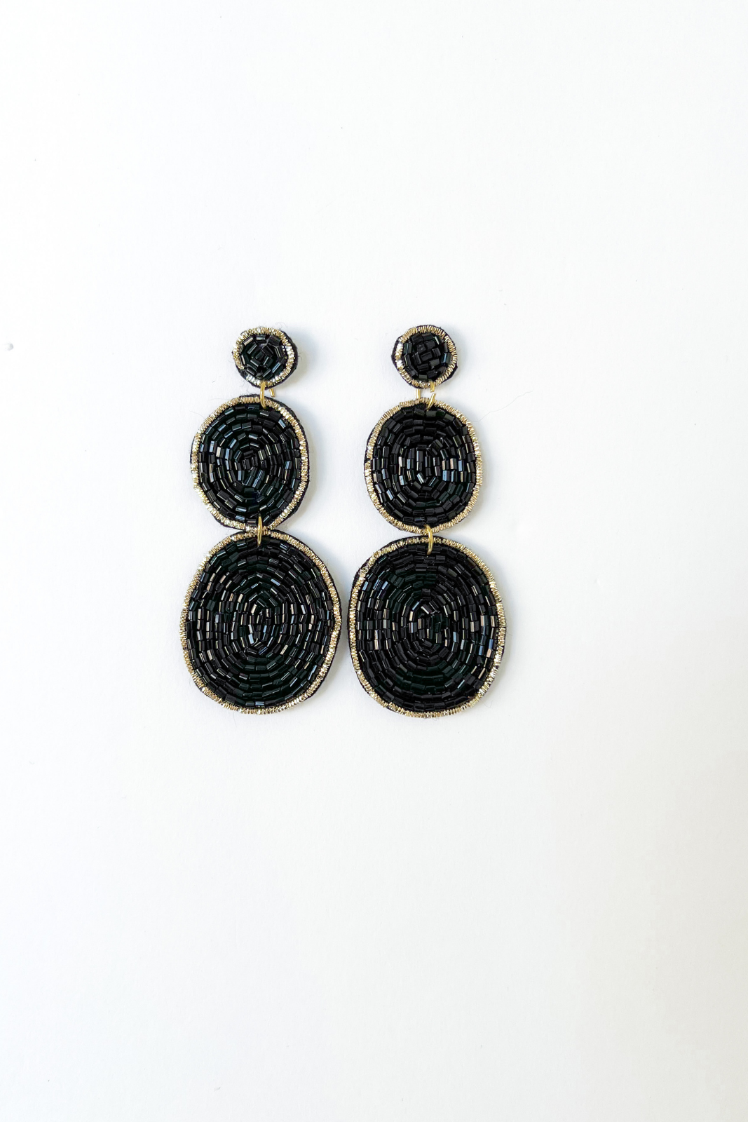Chelsea Beaded Tiered Earrings - fab'rik