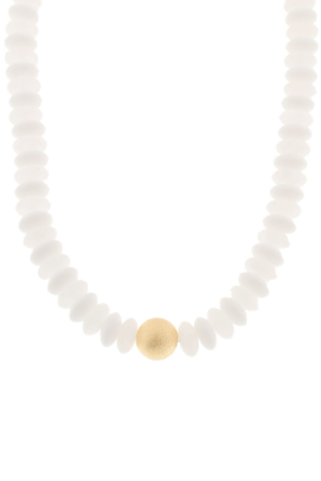 Chantelle Metal and Color Rondelle Beads Necklace
