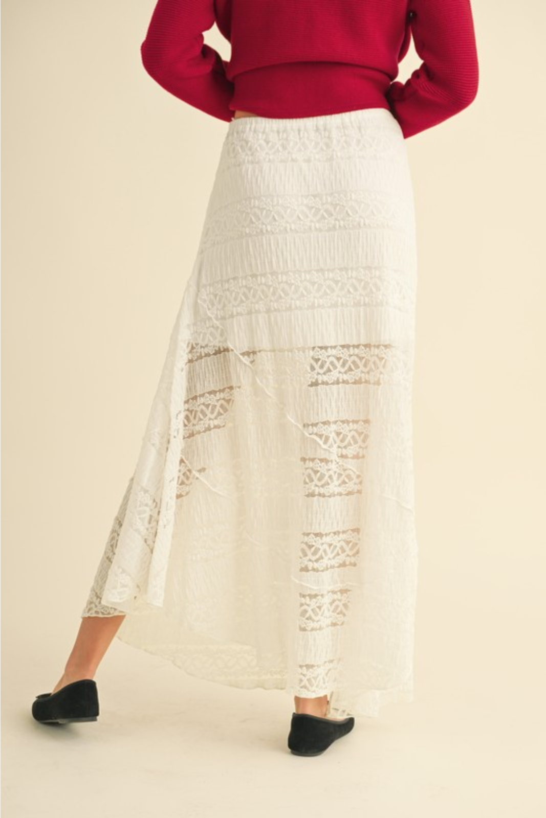 Tony Lace Maxi Skirt