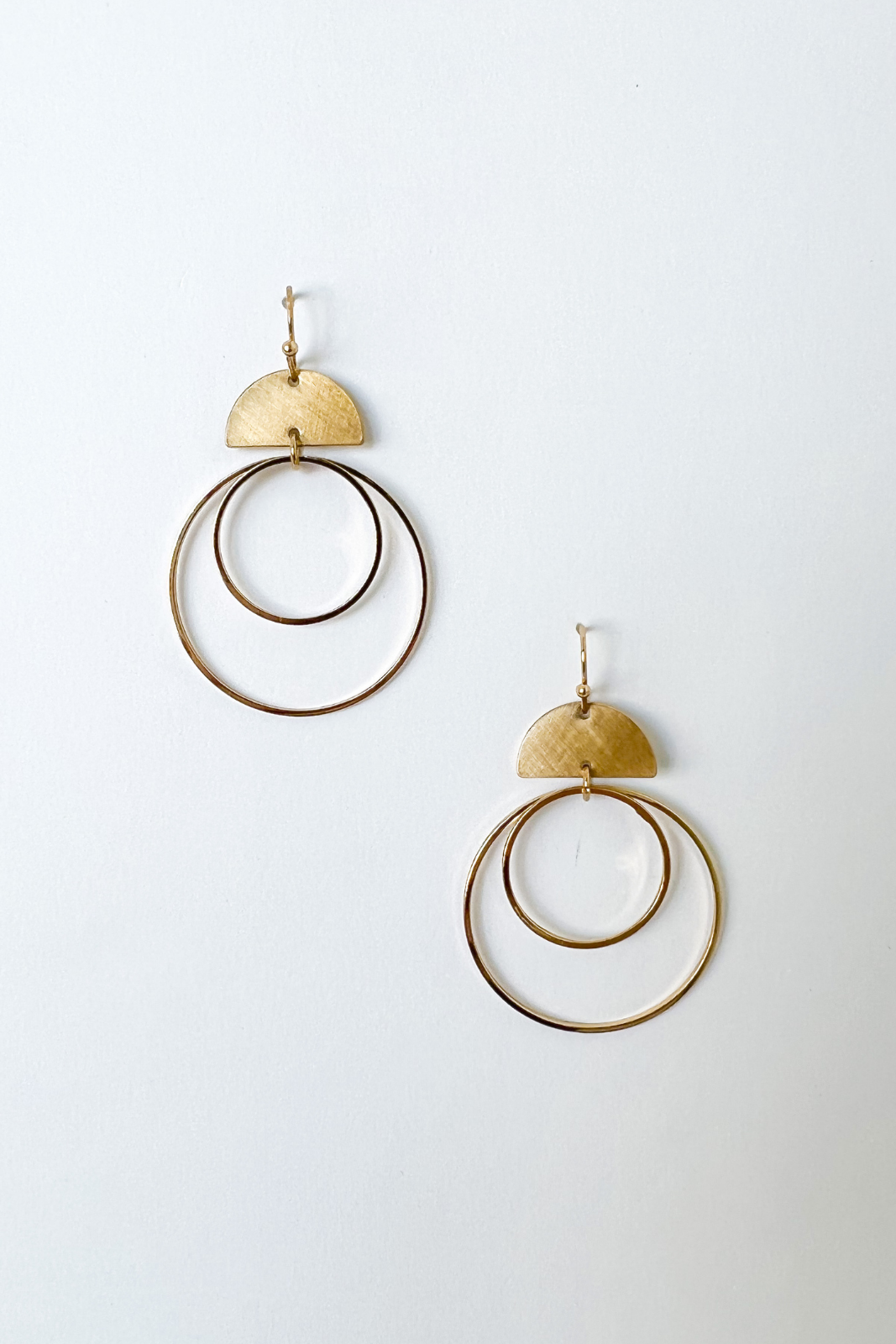 Carter Dangle Double Hoop Earrings - fab'rik