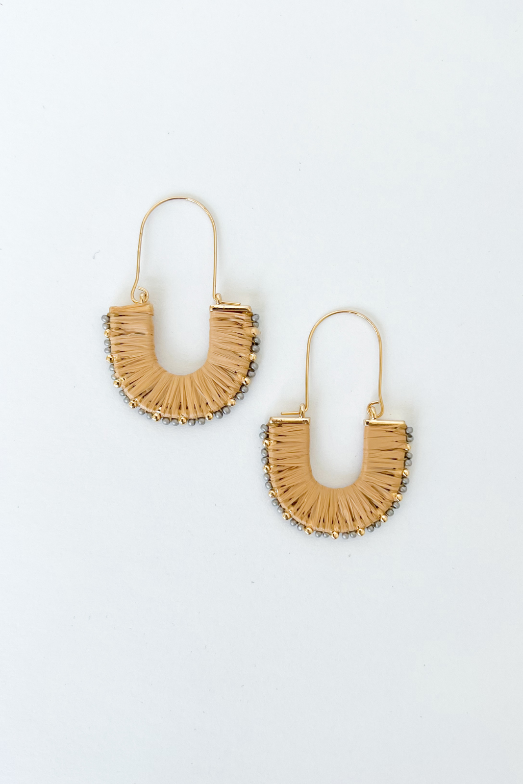 Mia Raffia Loop Earrings - fab'rik