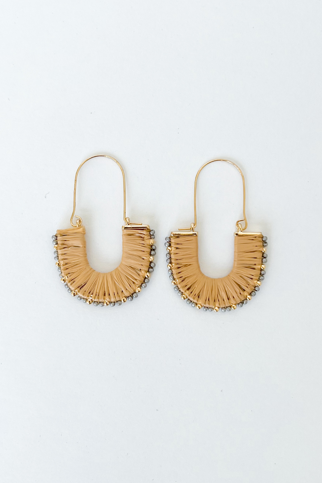 Mia Raffia Loop Earrings - fab'rik