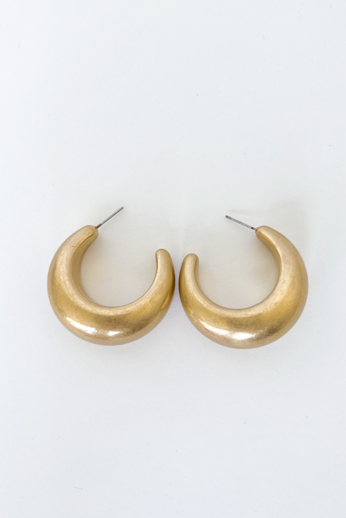 Kenzie Thick Hoop Earrings - fab'rik