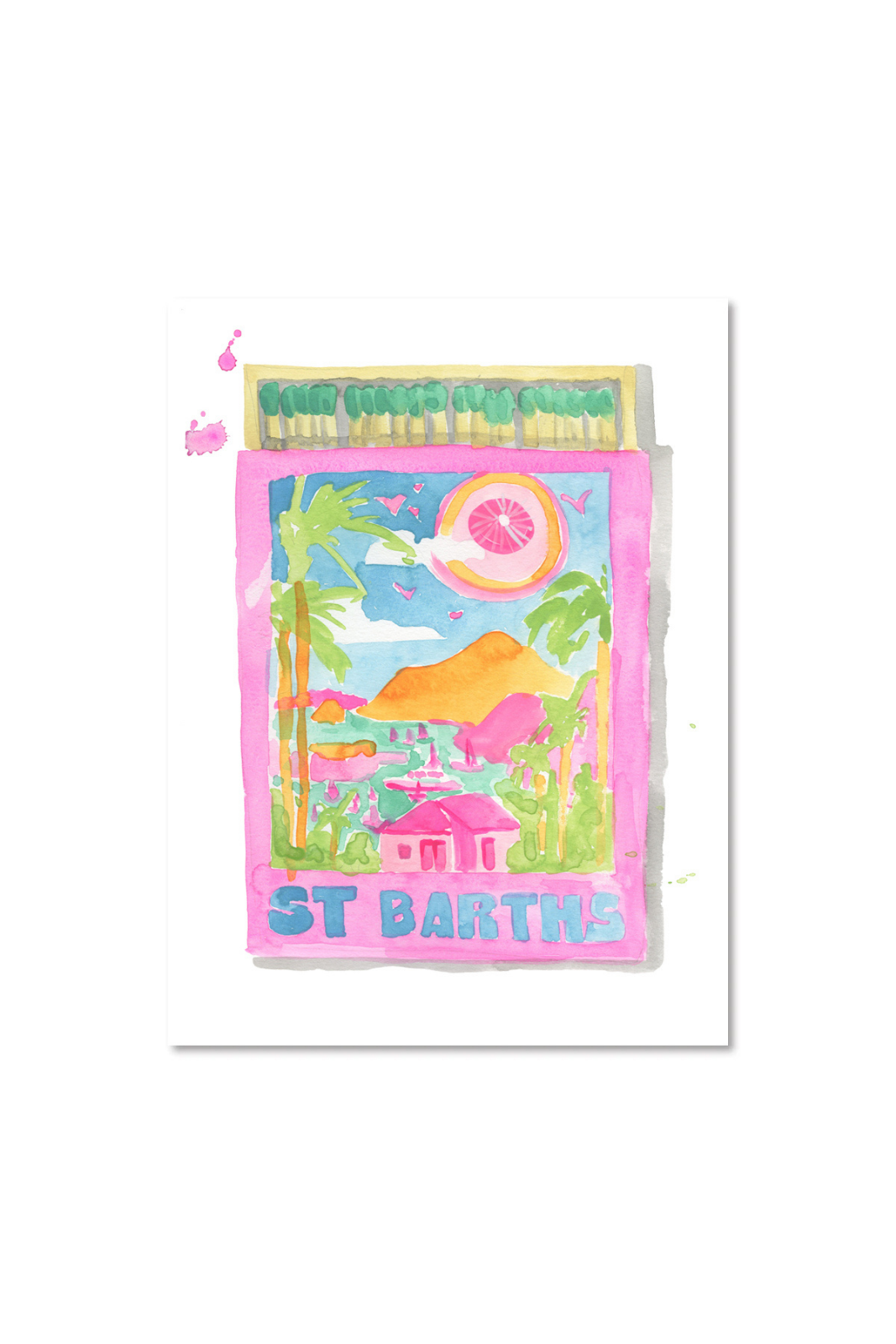 St Barths Matchbook Print - fab'rik