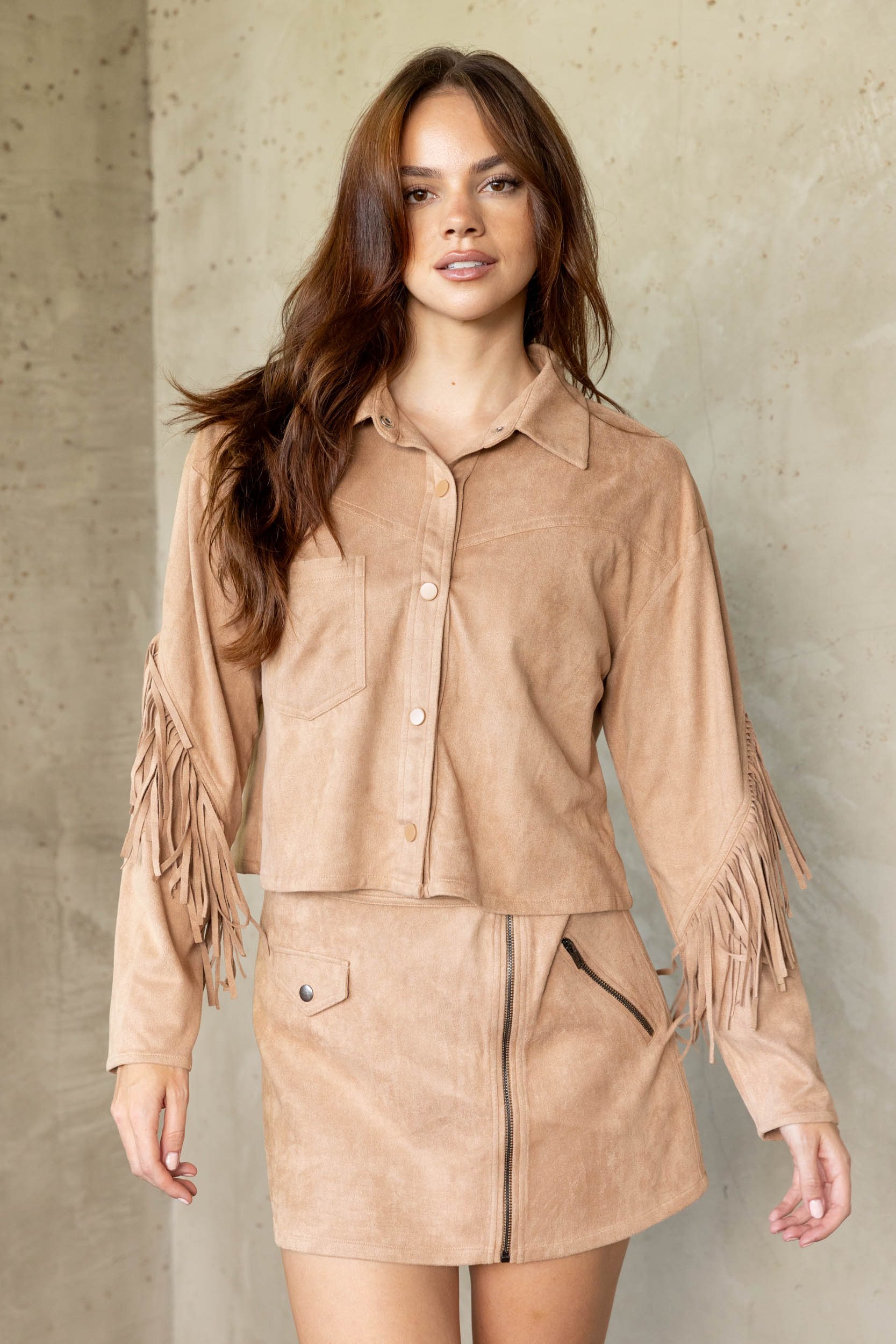 Goldie Fringe Jacket - fab'rik