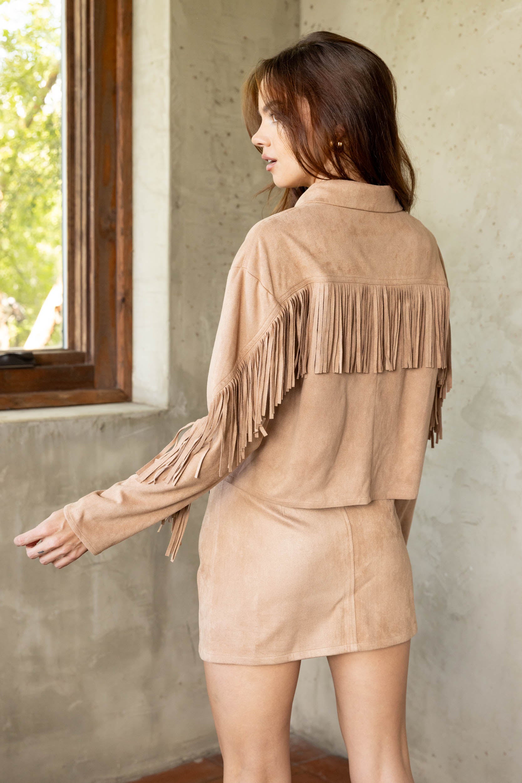Goldie Fringe Jacket - fab'rik
