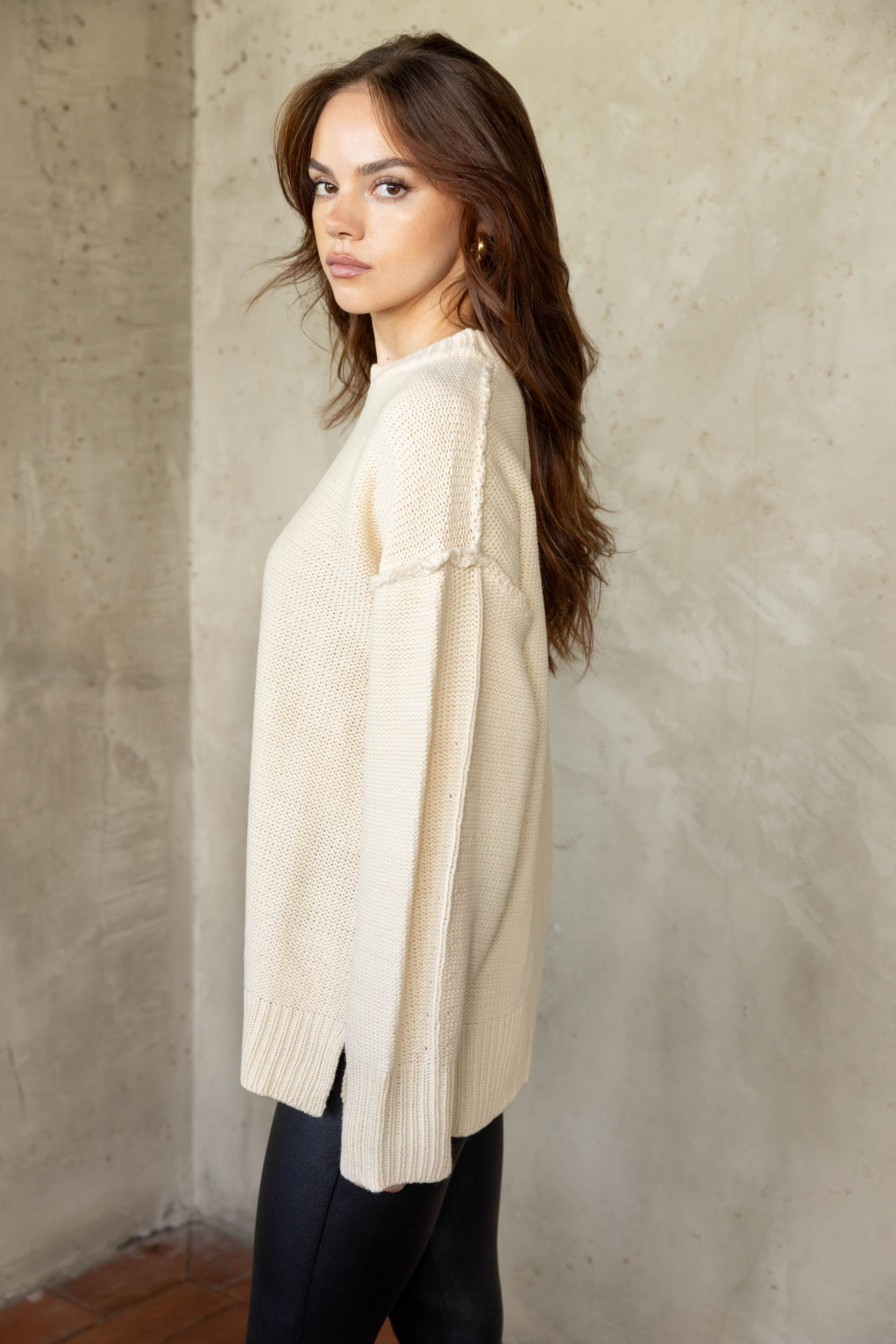 Charlie Drop Shoulder Sweater - fab'rik