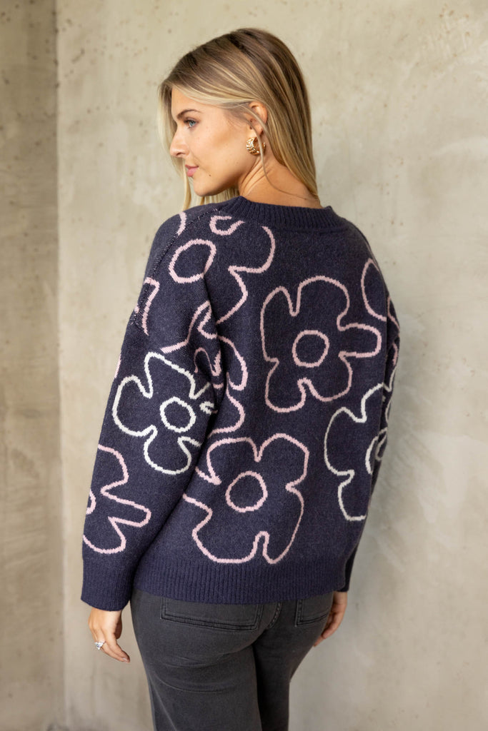 Carmen Floral Sweater - fab'rik