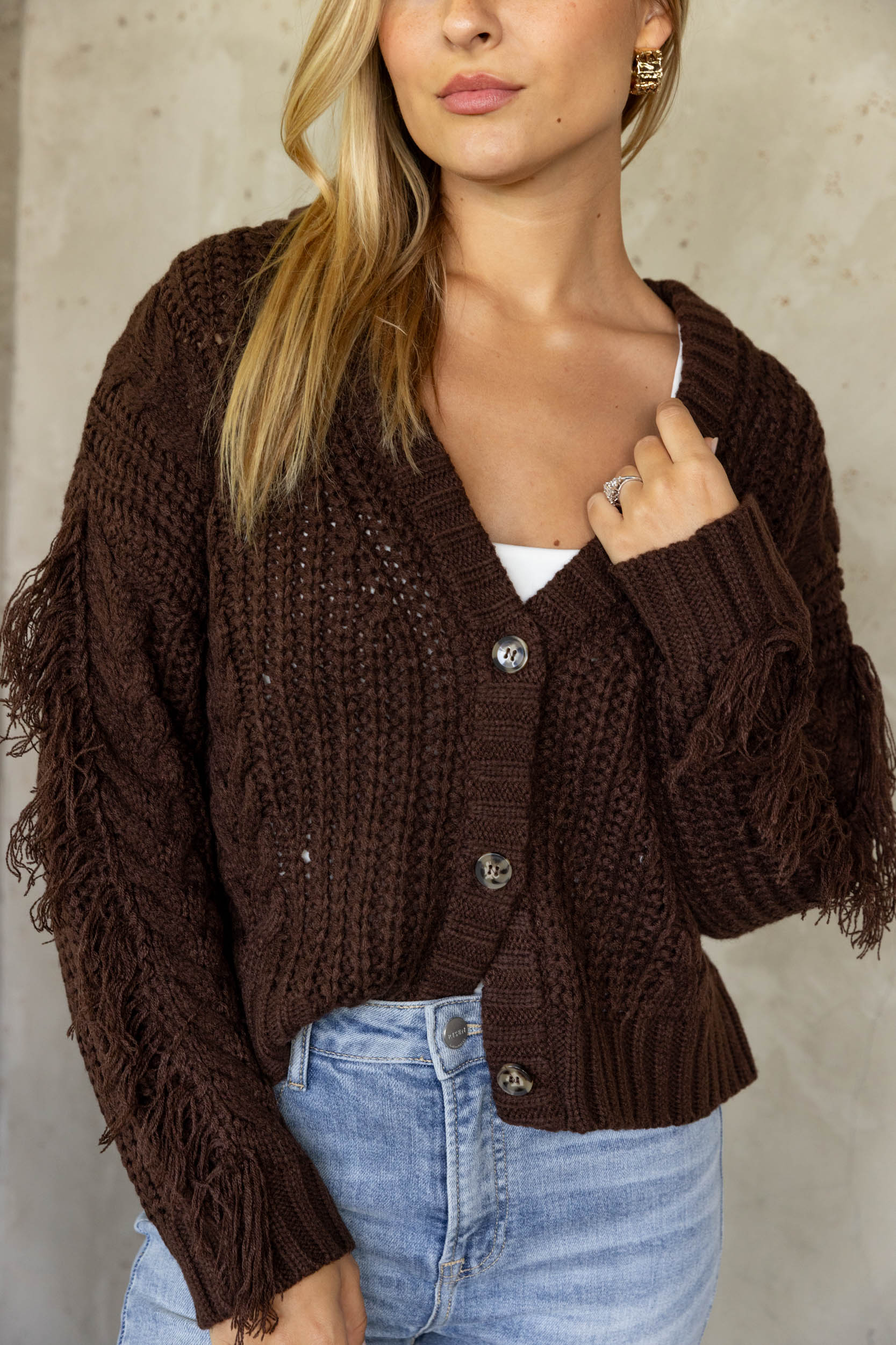 Liana Fringe Cardigan - fab'rik