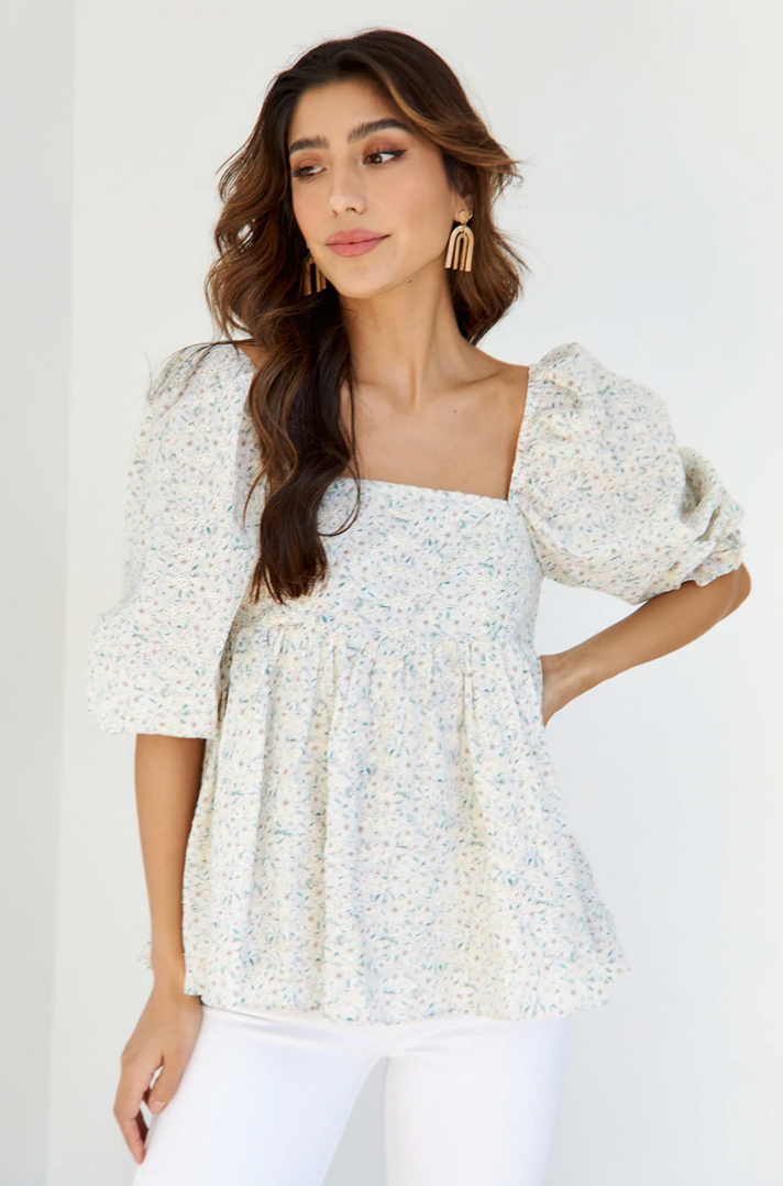 Cadence Puff Sleeve Blouse