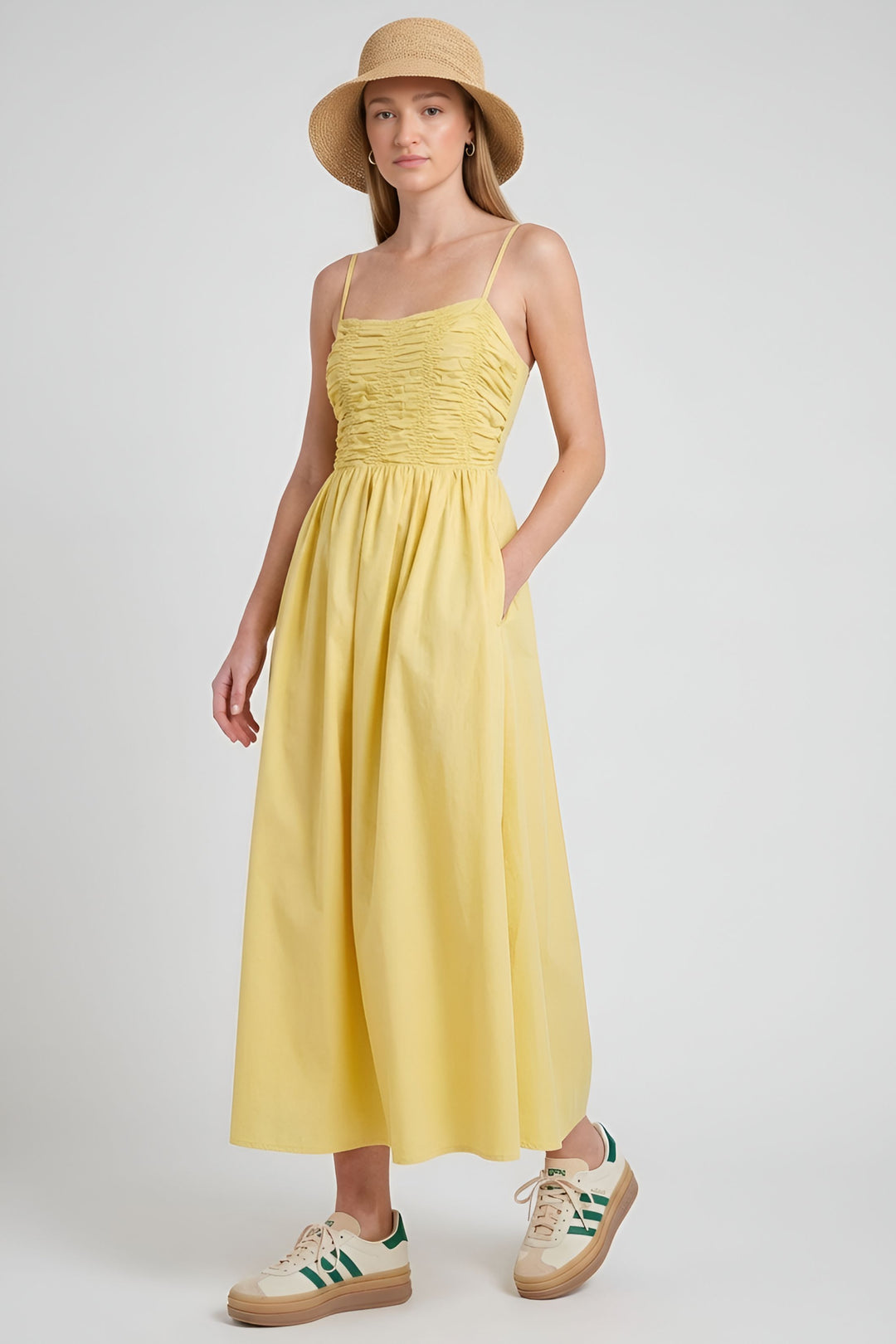 georgia midi dress Georgia Midi in Midweight Linen Elizabeth Suzann