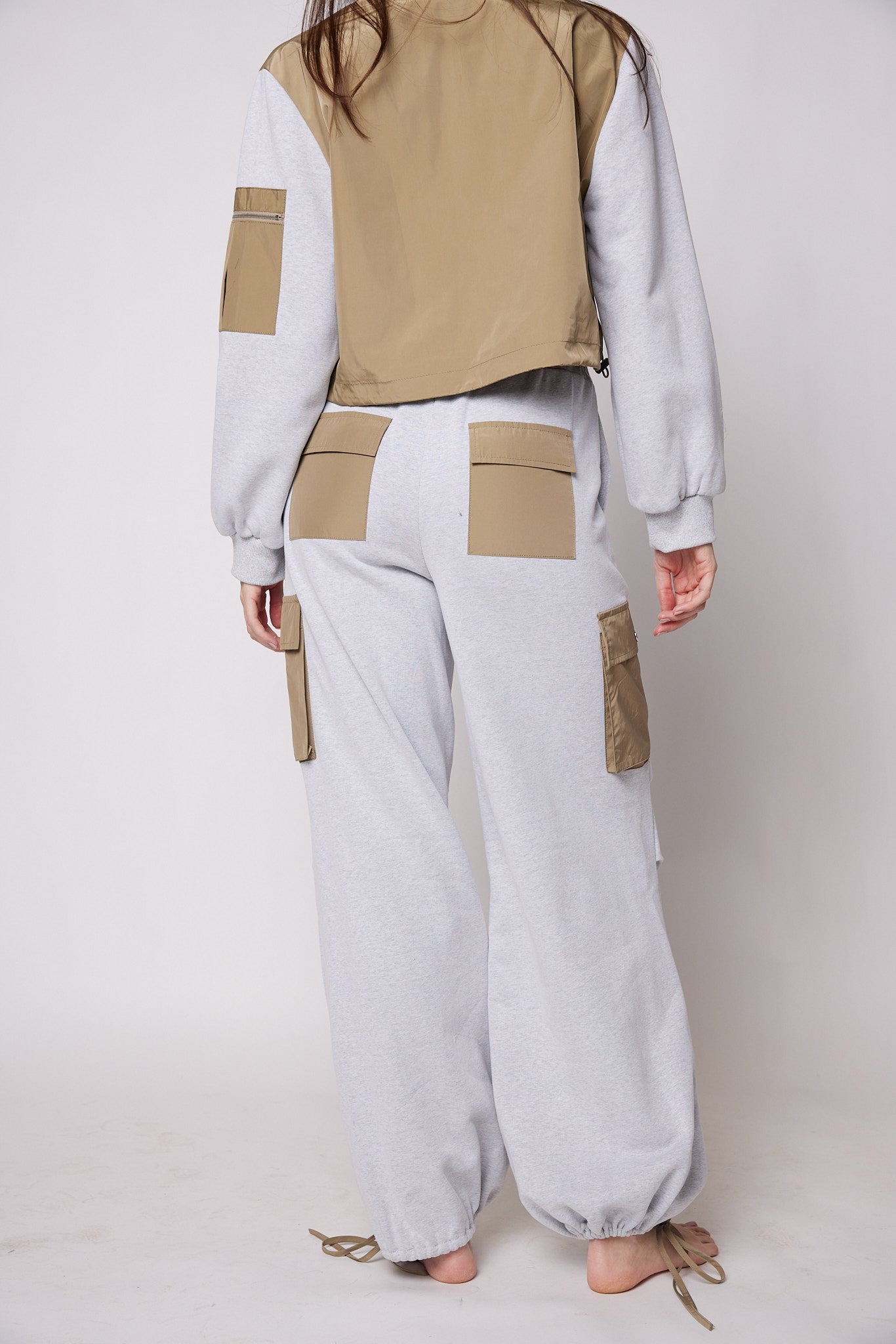 SALE - Annie French Terry Nylon Pocket Joggers