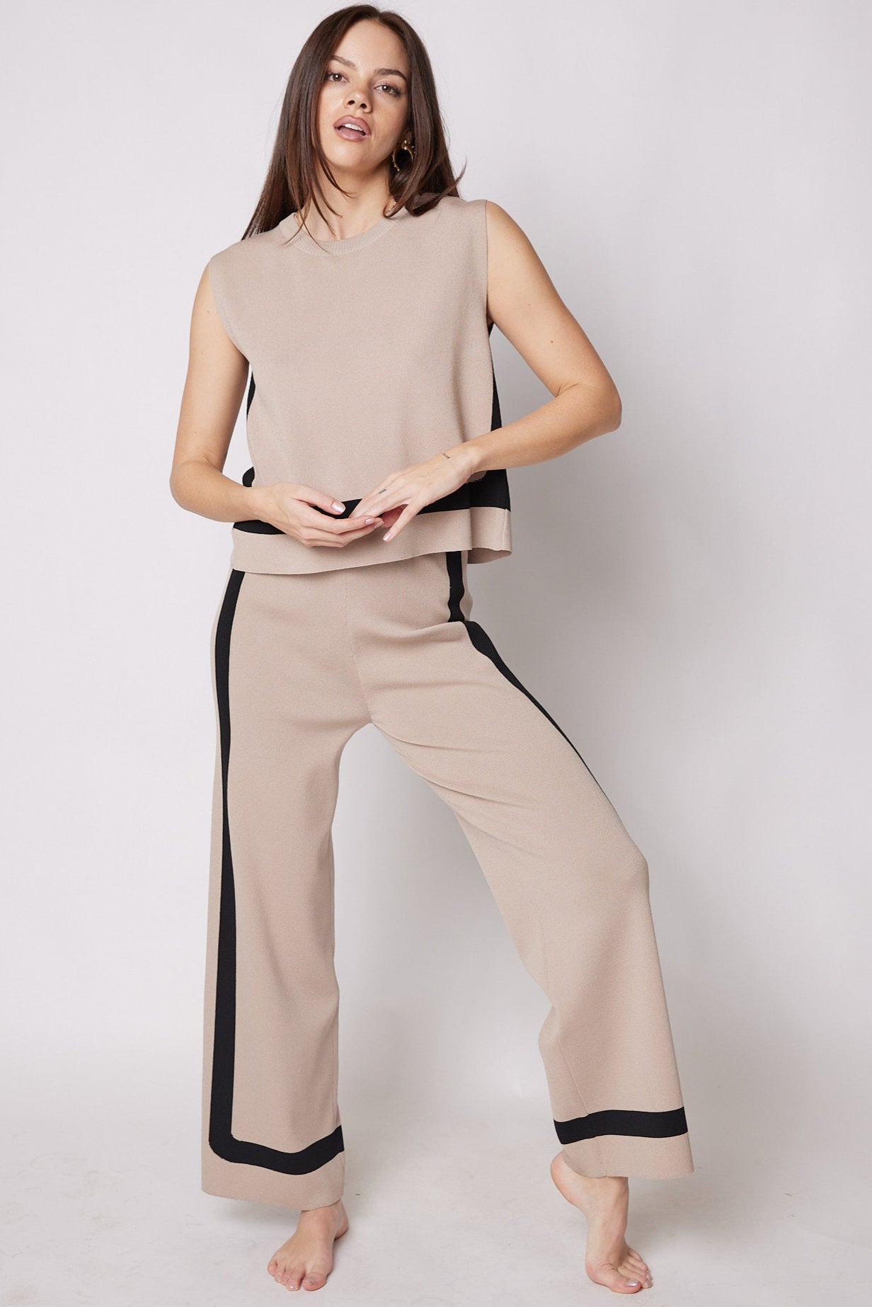 SALE - Tyler Wide Leg Sweater Pant