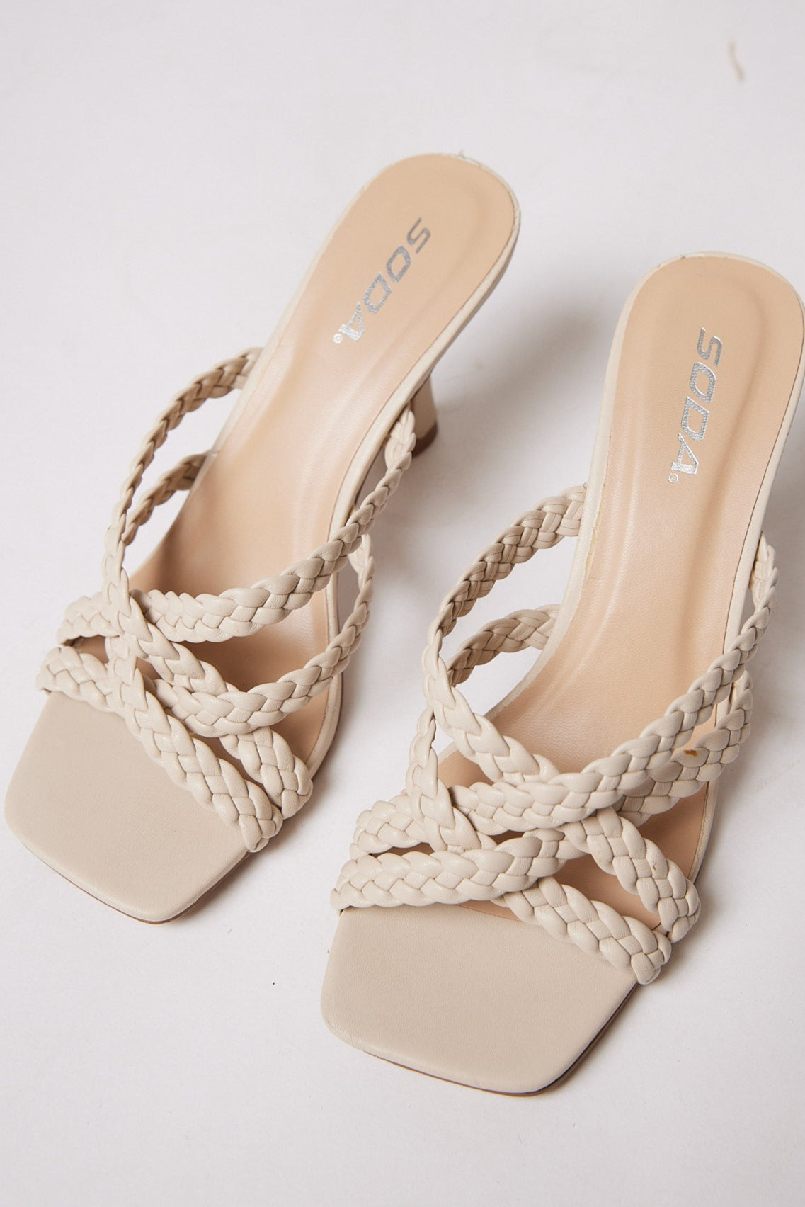 SALE - Kellan Braided Strap Heel