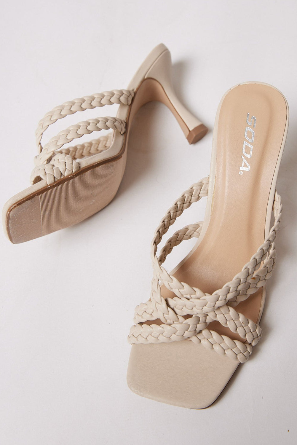 SALE - Kellan Braided Strap Heel