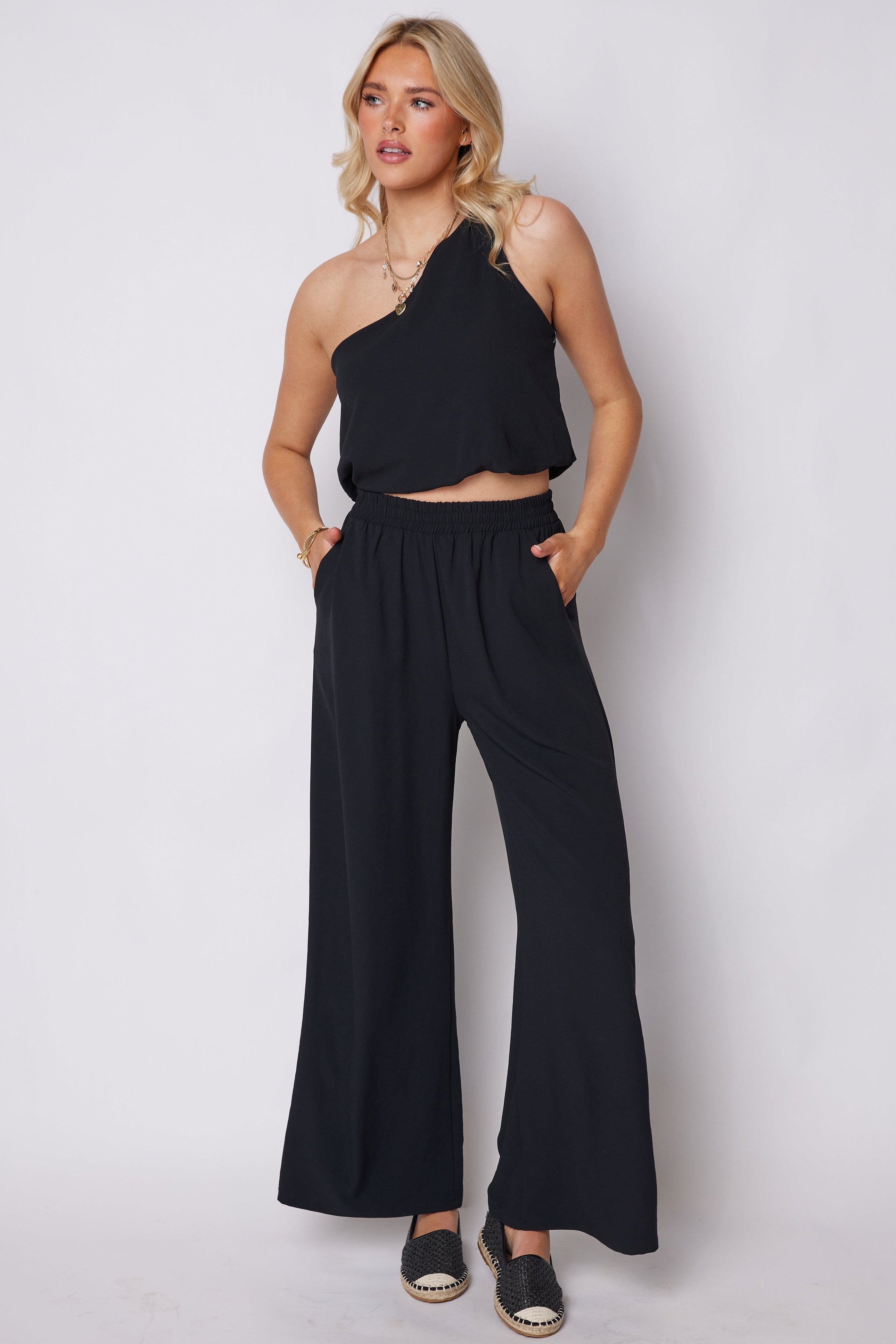SALE - Carmen Knot One Shoulder Top