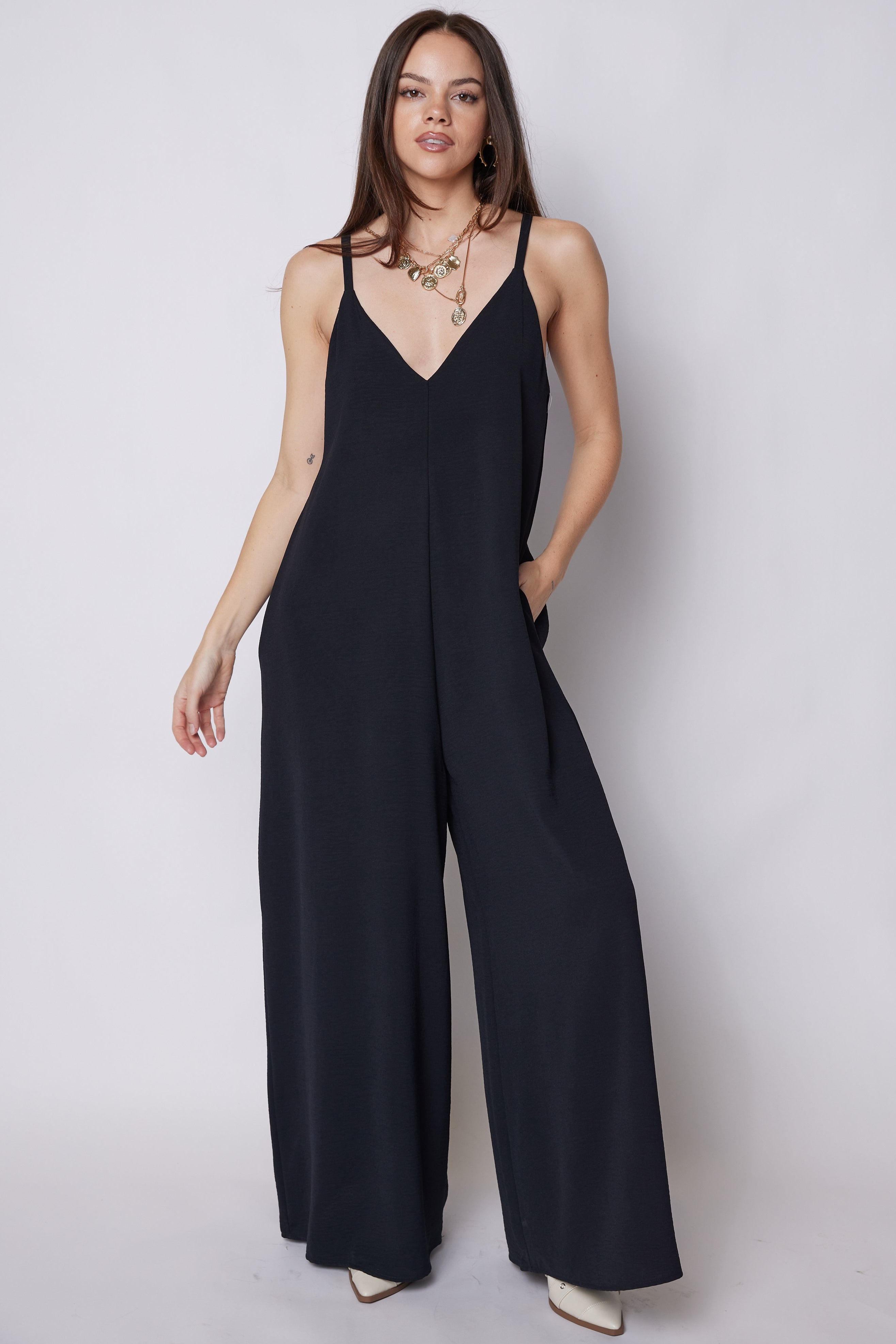 Cara Crepe Cami Jumpsuit
