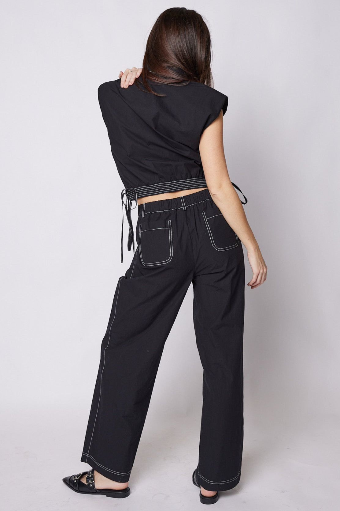 SALE - Roman Contrast Stitch Pants