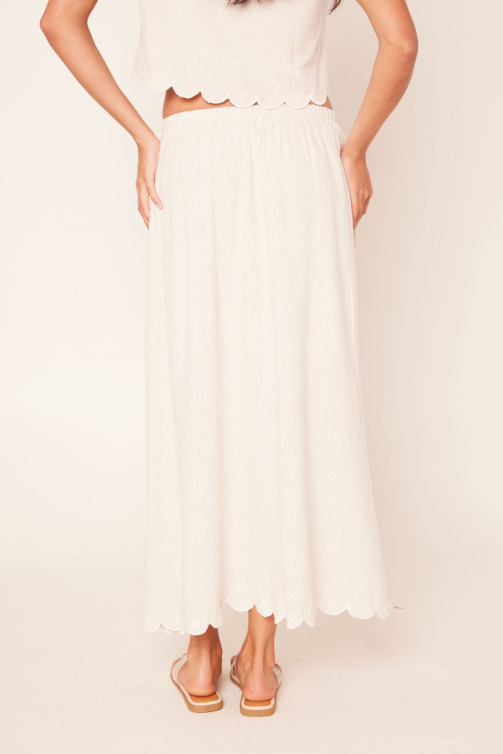 Tate Scalloped Maxi Skirt