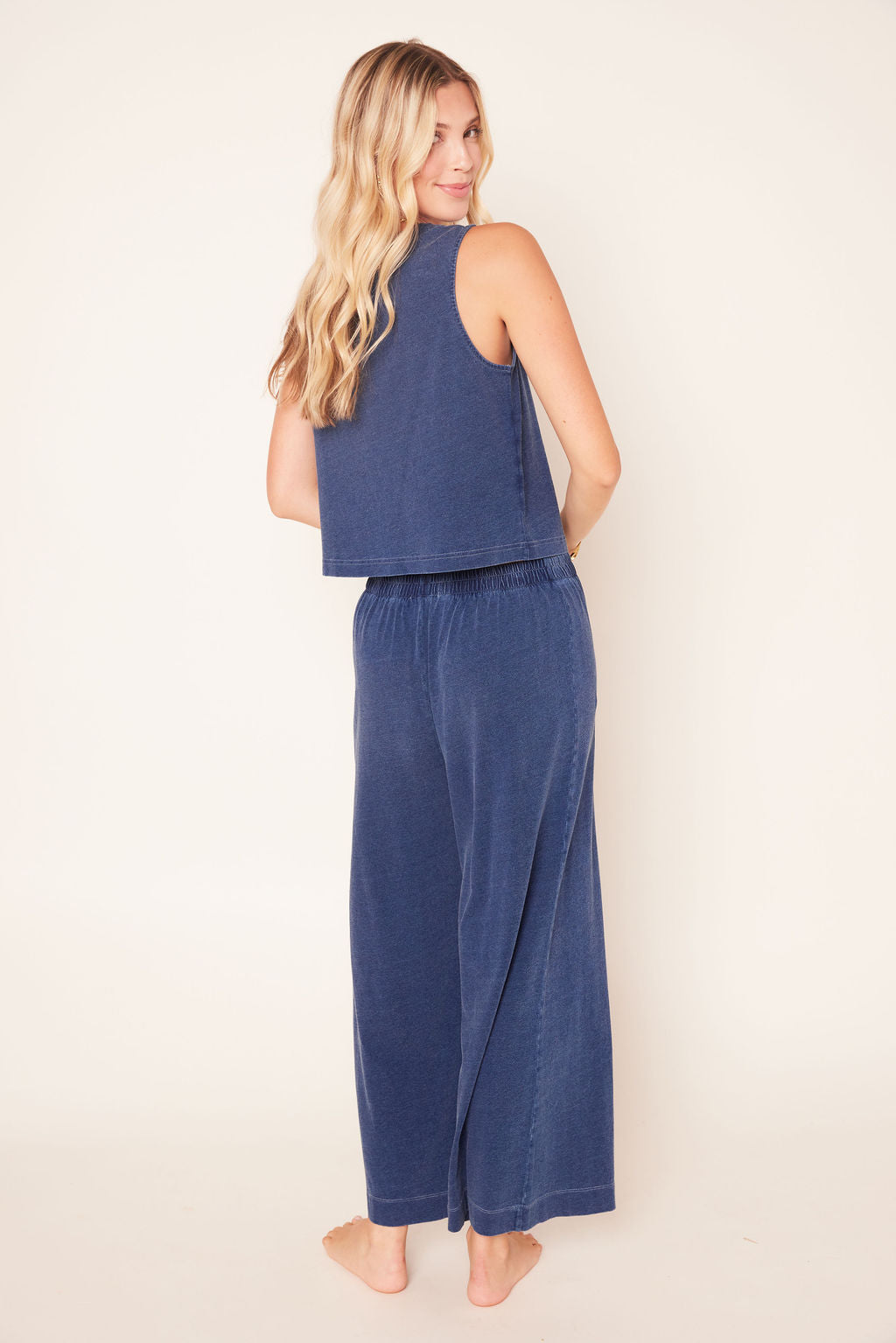 Z Supply Solace Jersey Denim Top