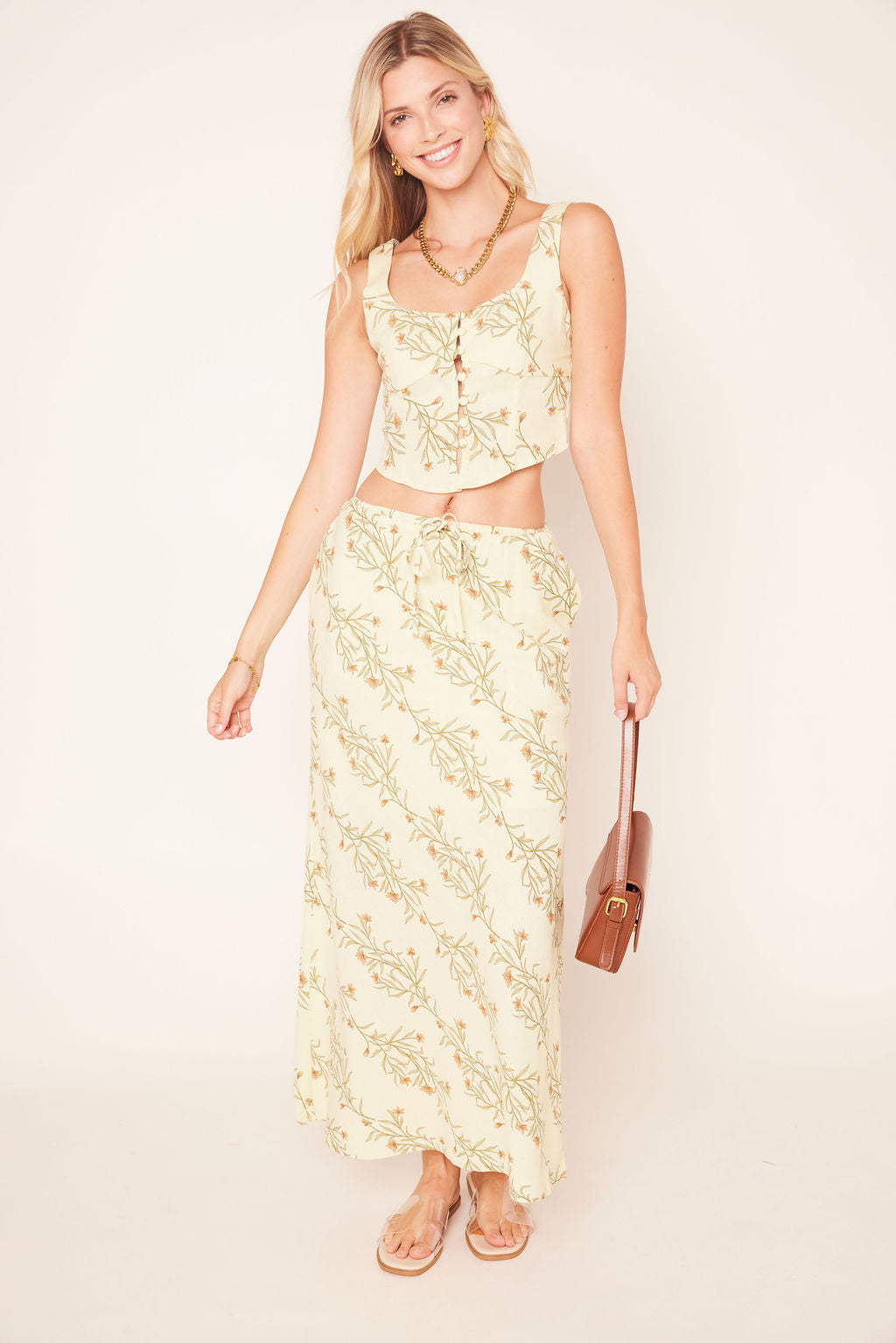 Dawn Pattern Maxi Skirt